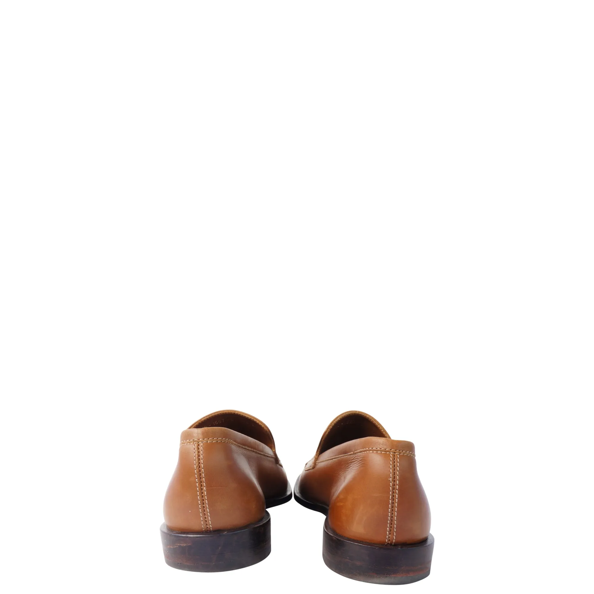 GUCCI GG LEATHER SLIP-ON LOAFERS