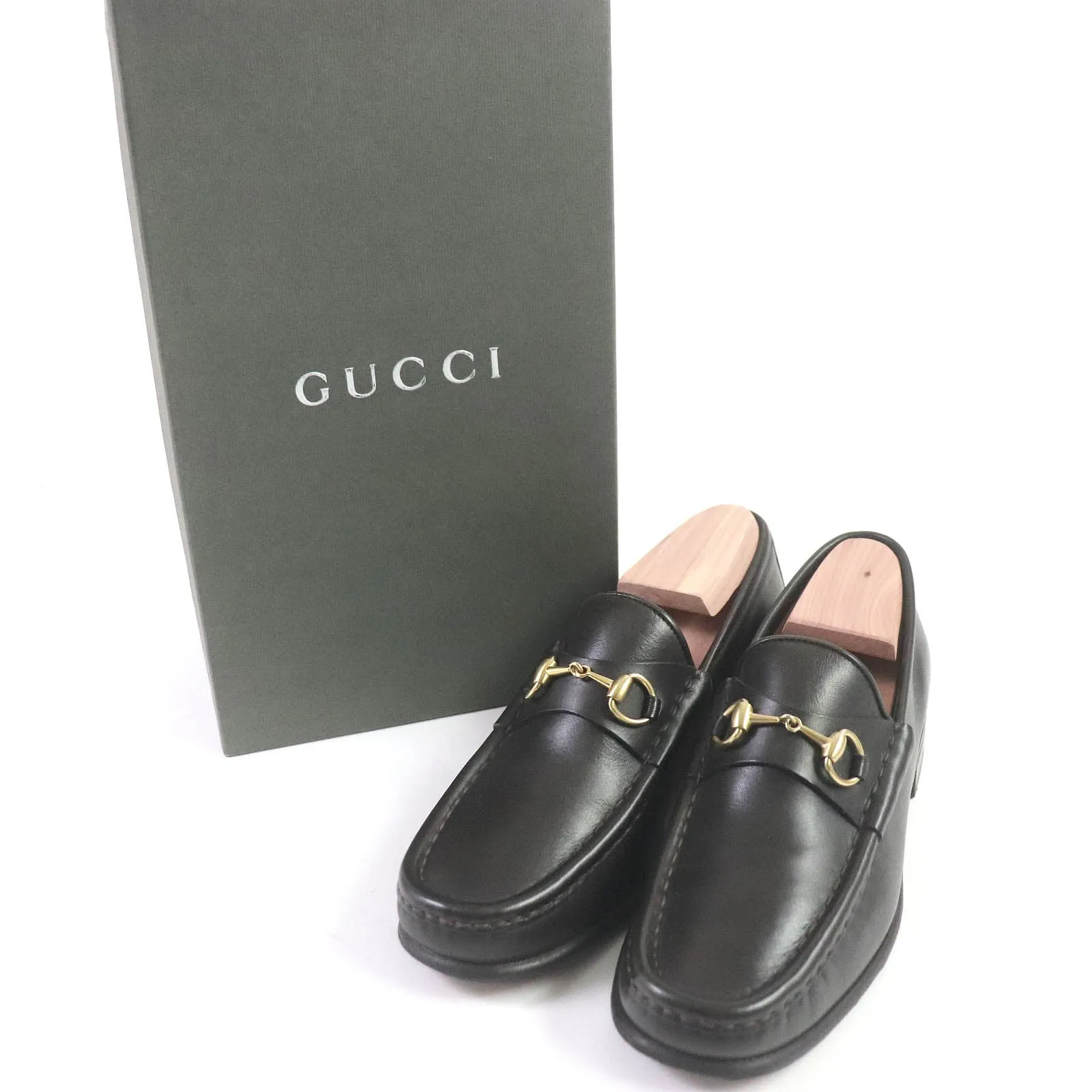 GUCCI loafers 110 0009/2 leather Dark brown 36 C