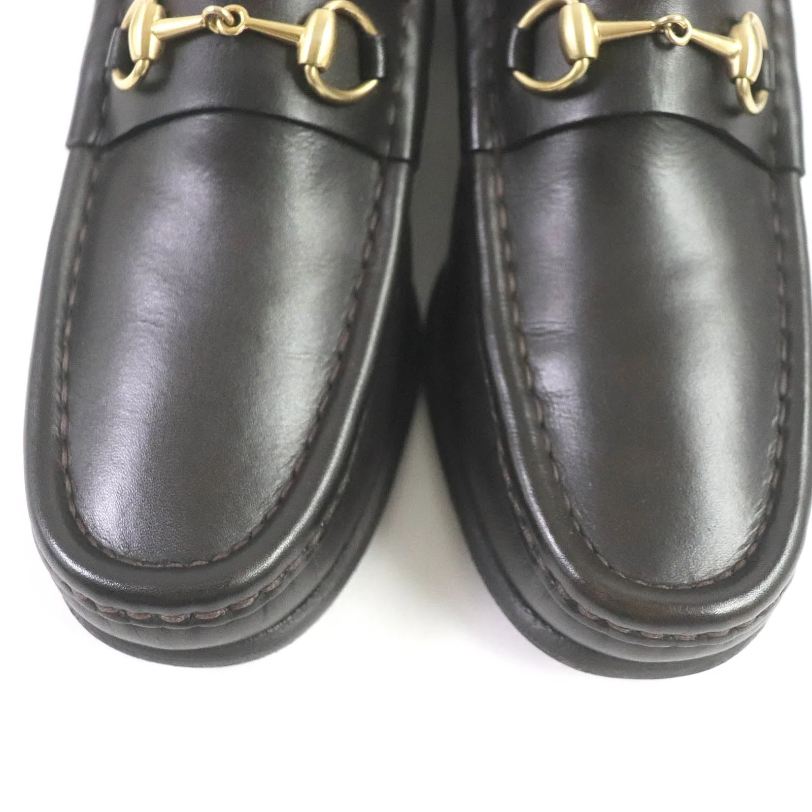 GUCCI loafers 110 0009/2 leather Dark brown 36 C