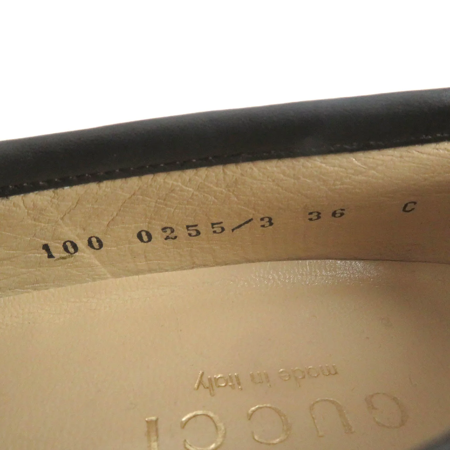 GUCCI loafers 110 0009/2 leather Dark brown 36 C