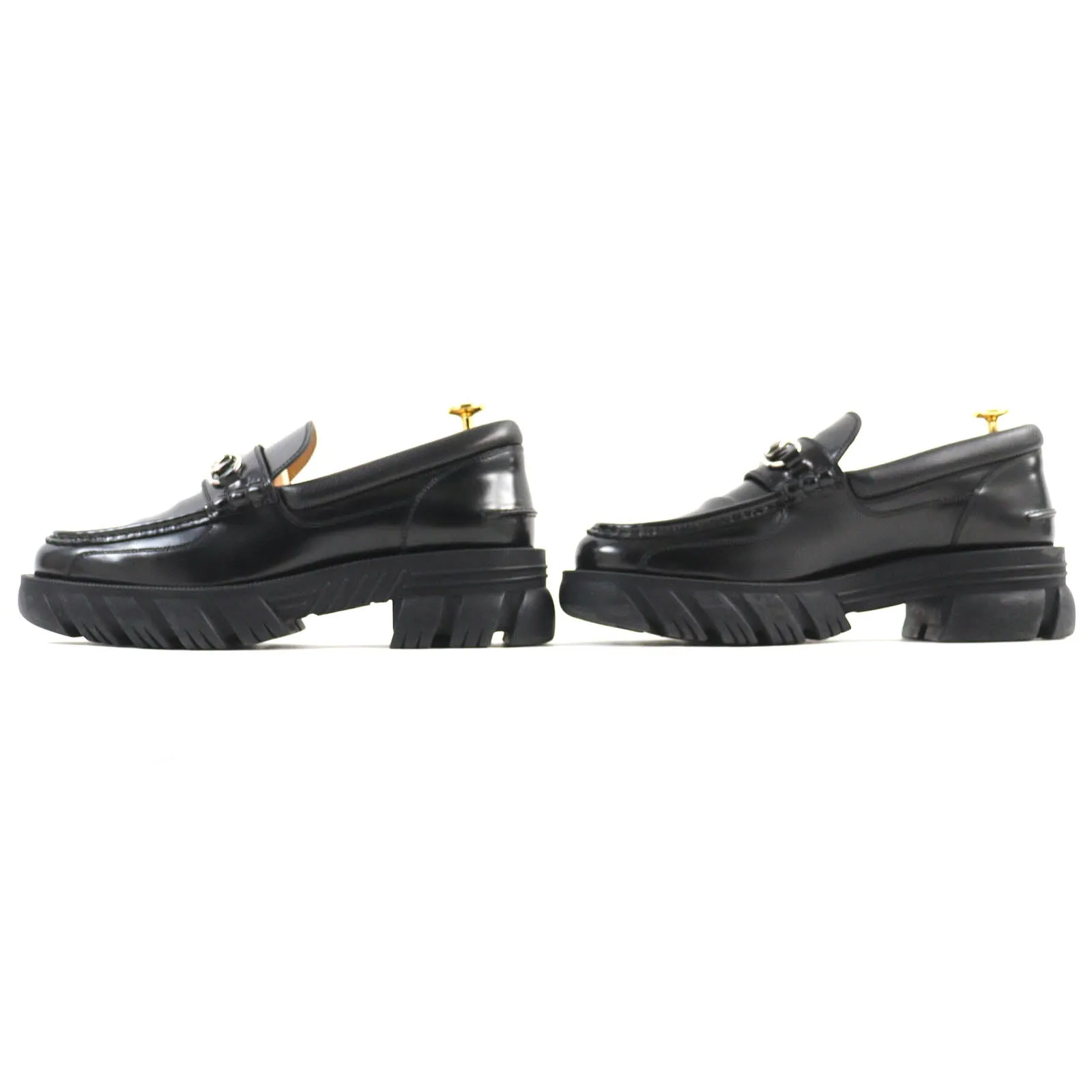 GUCCI loafers 658822 leather black 8