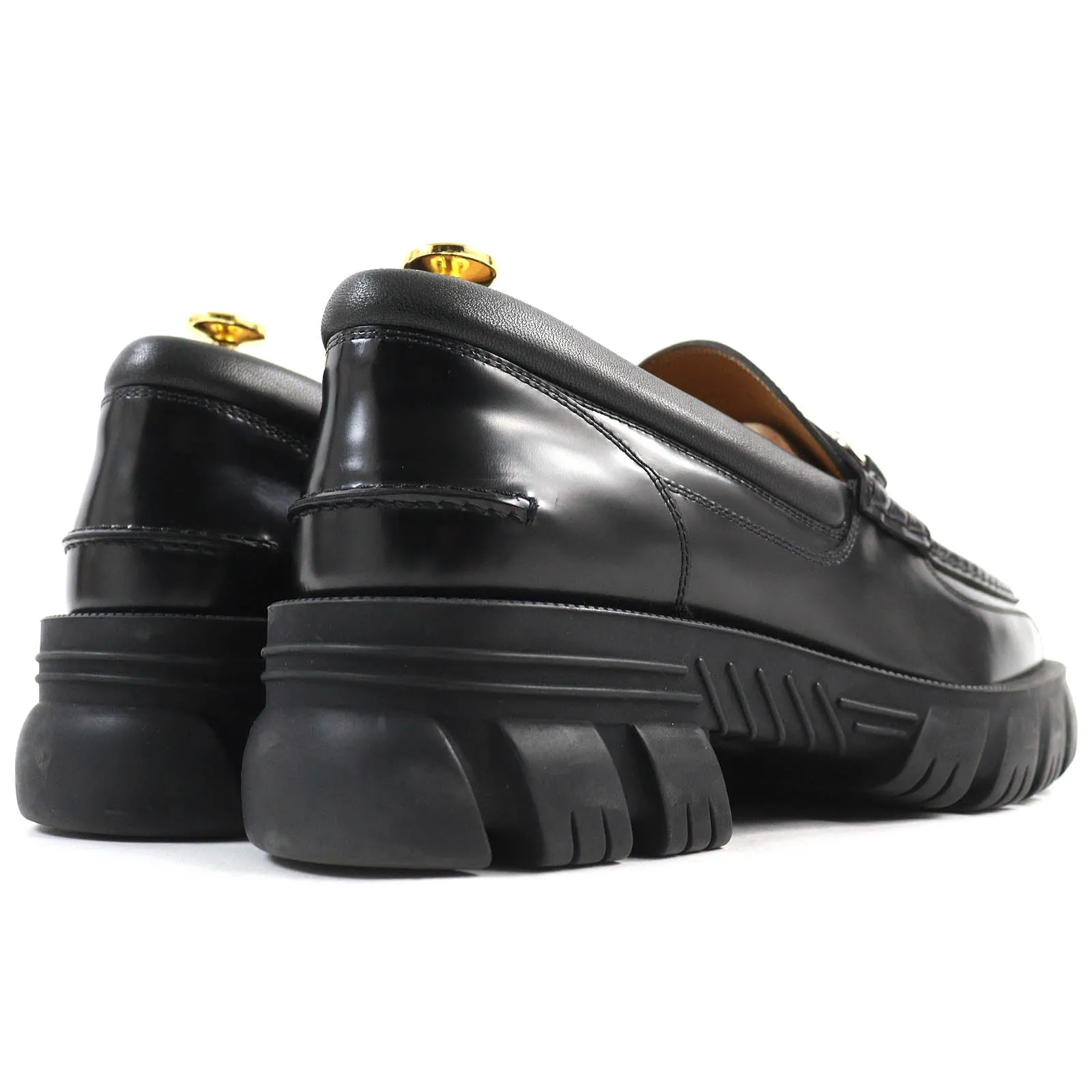 GUCCI loafers 658822 leather black 8