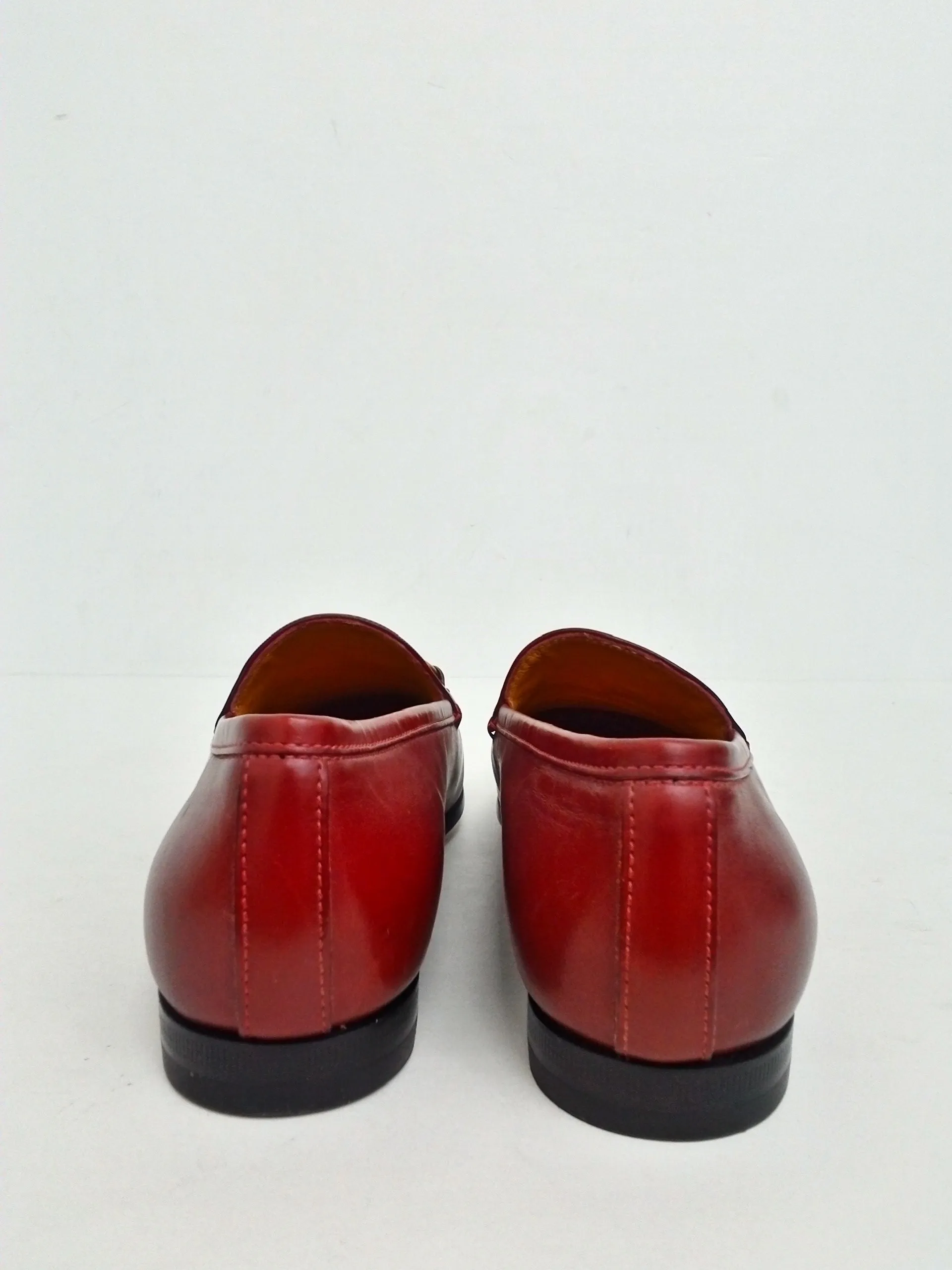 Gucci Women's New Jordaan Red Loafers Size 34.5