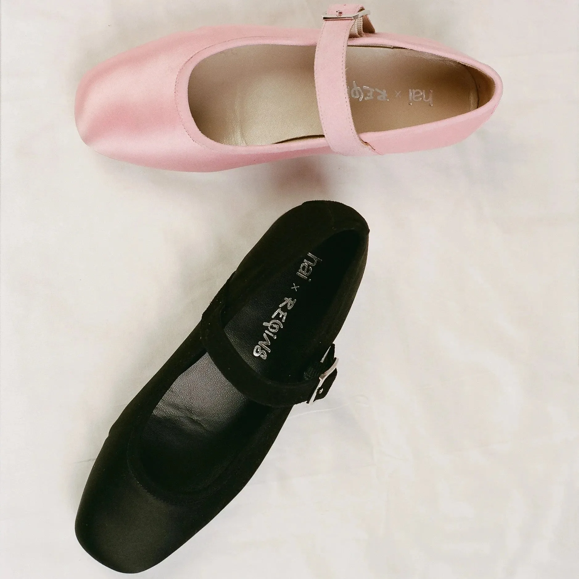 HAI x REQINS CONSTANCE MARY JANE | BLACK SATIN