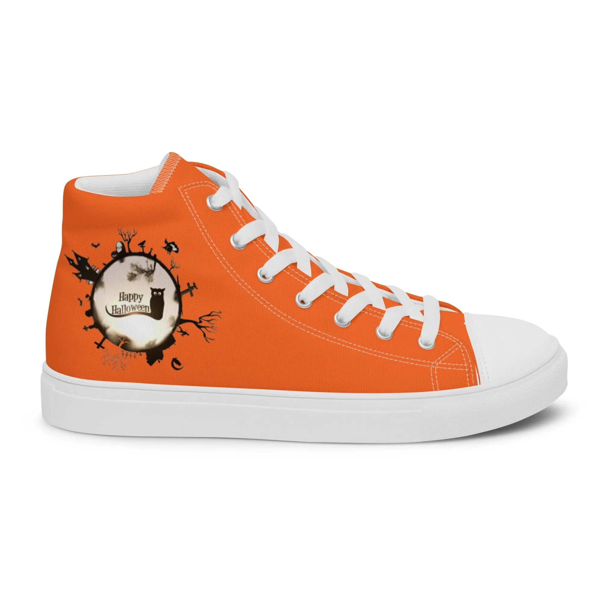 Happy Halloween - Men's high top canvas shoes