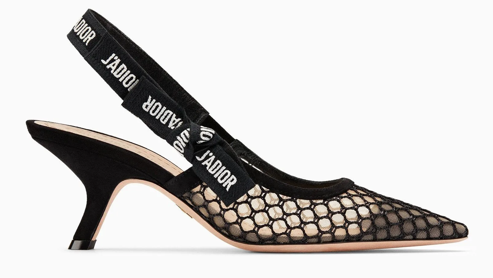 J'Adior High-Heeled Shoe in Black Mesh