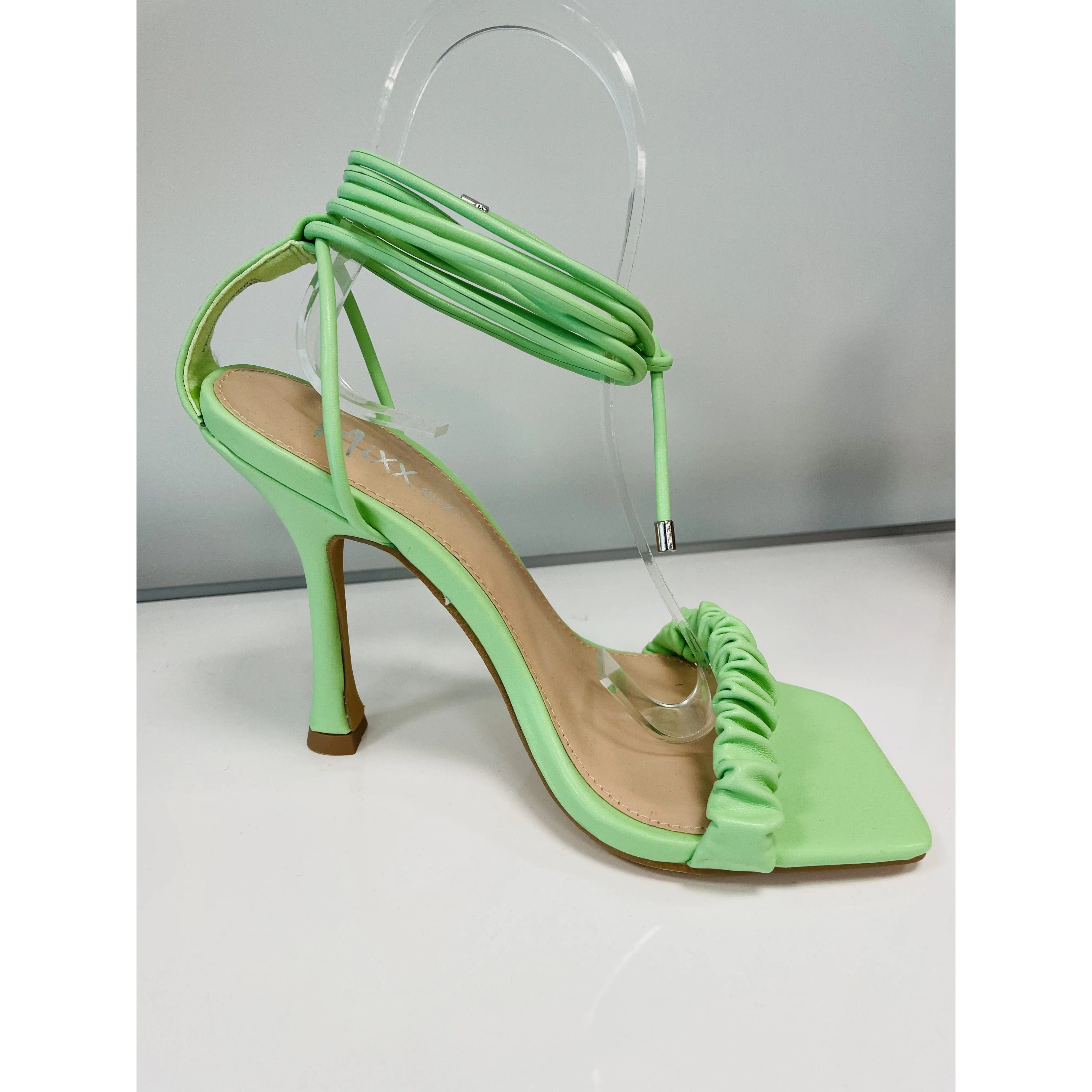 Kambria Tie Up Stiletto Heel( Olive)