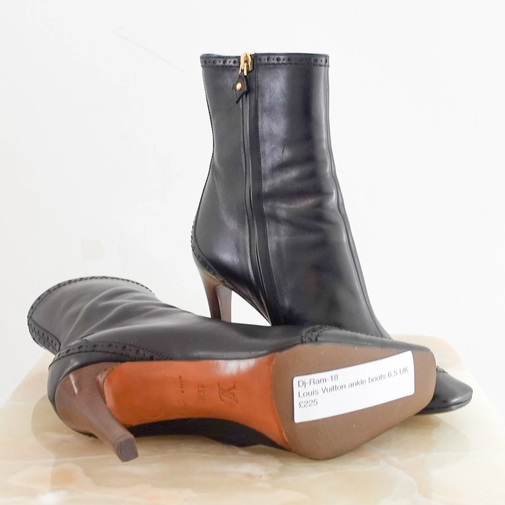 Leather ankle boots RRP £625