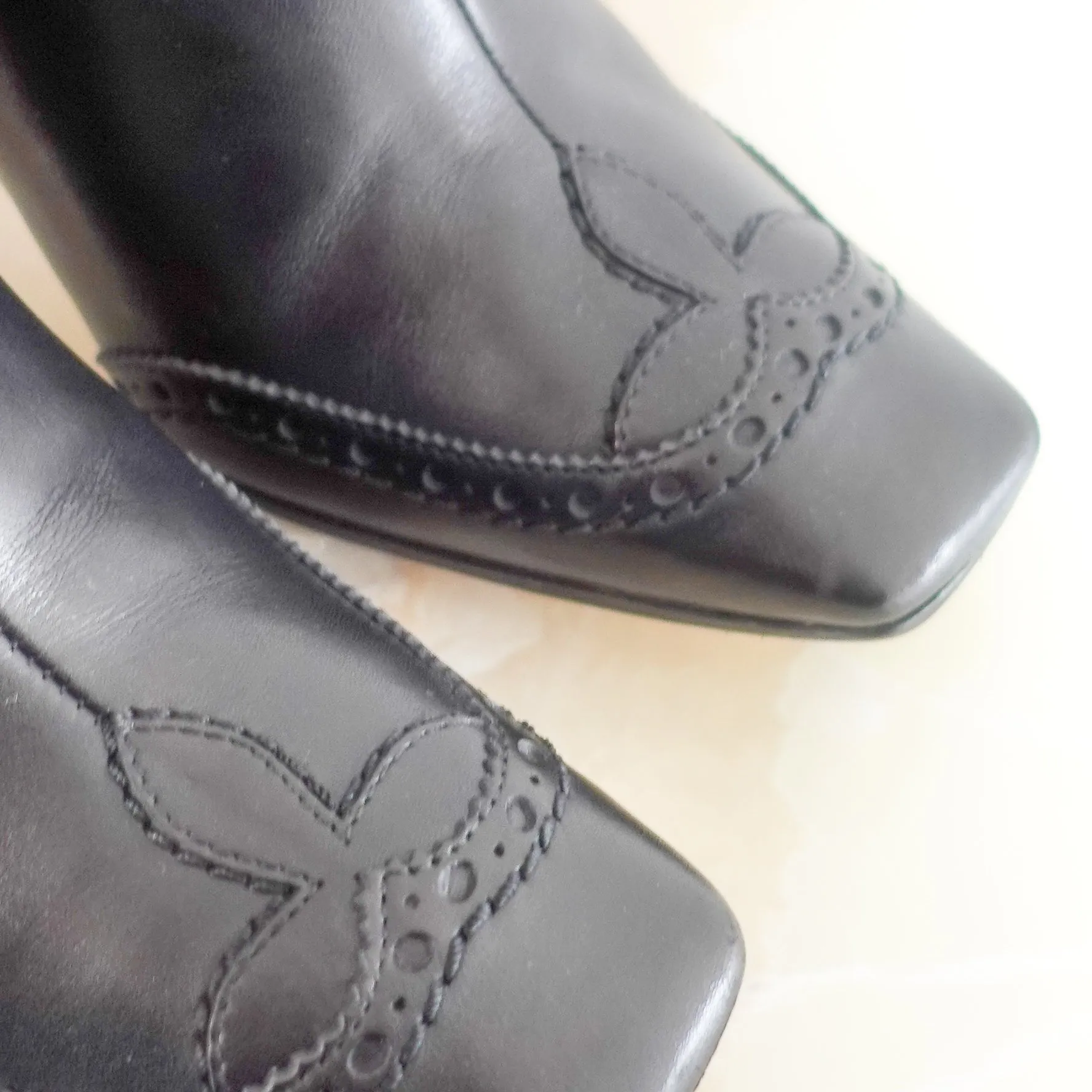 Leather ankle boots RRP £625