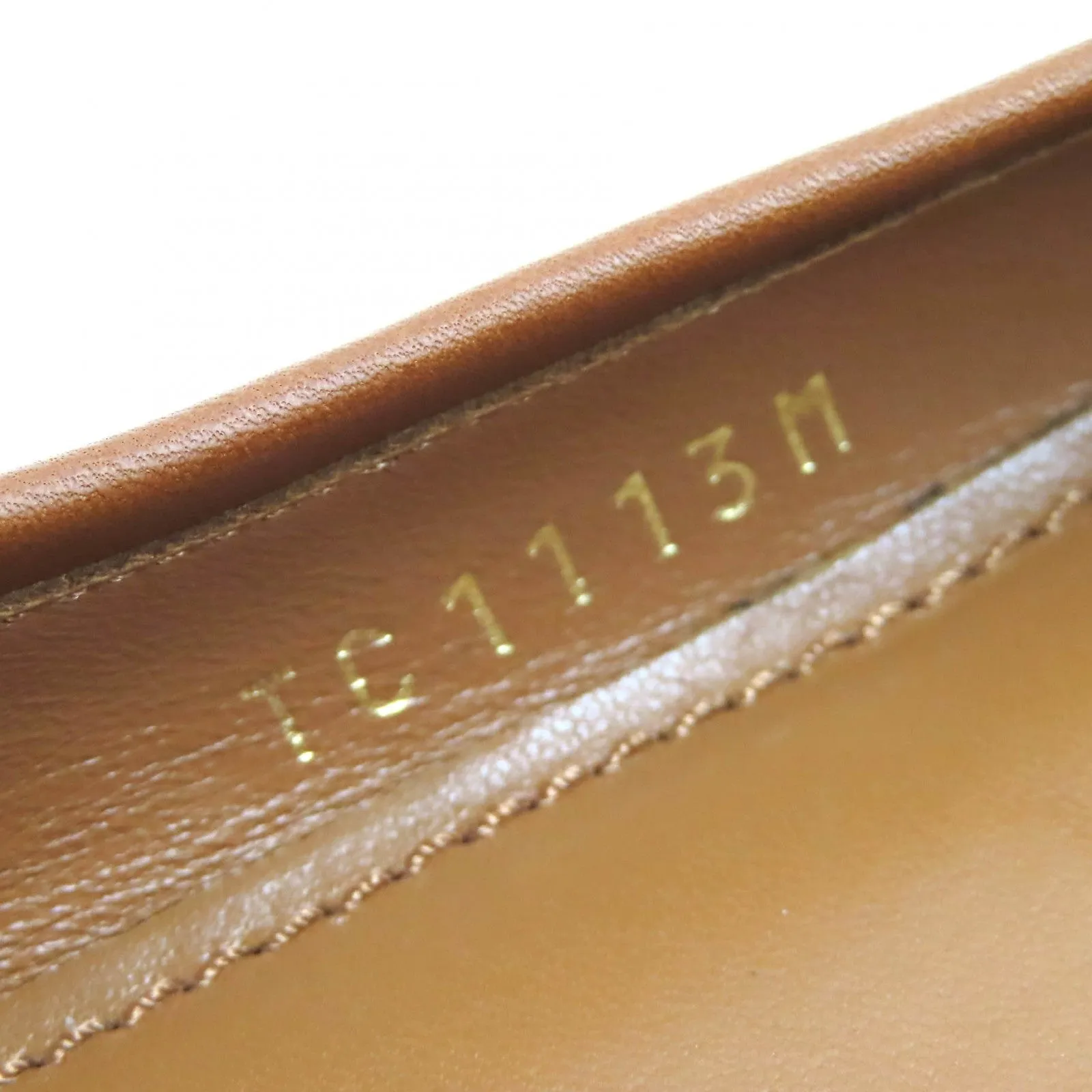 LOUIS VUITTON Ballet shoes leather Brown 37.5