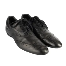 Louis Vuitton Black Brogue Leather Explorer Shoes