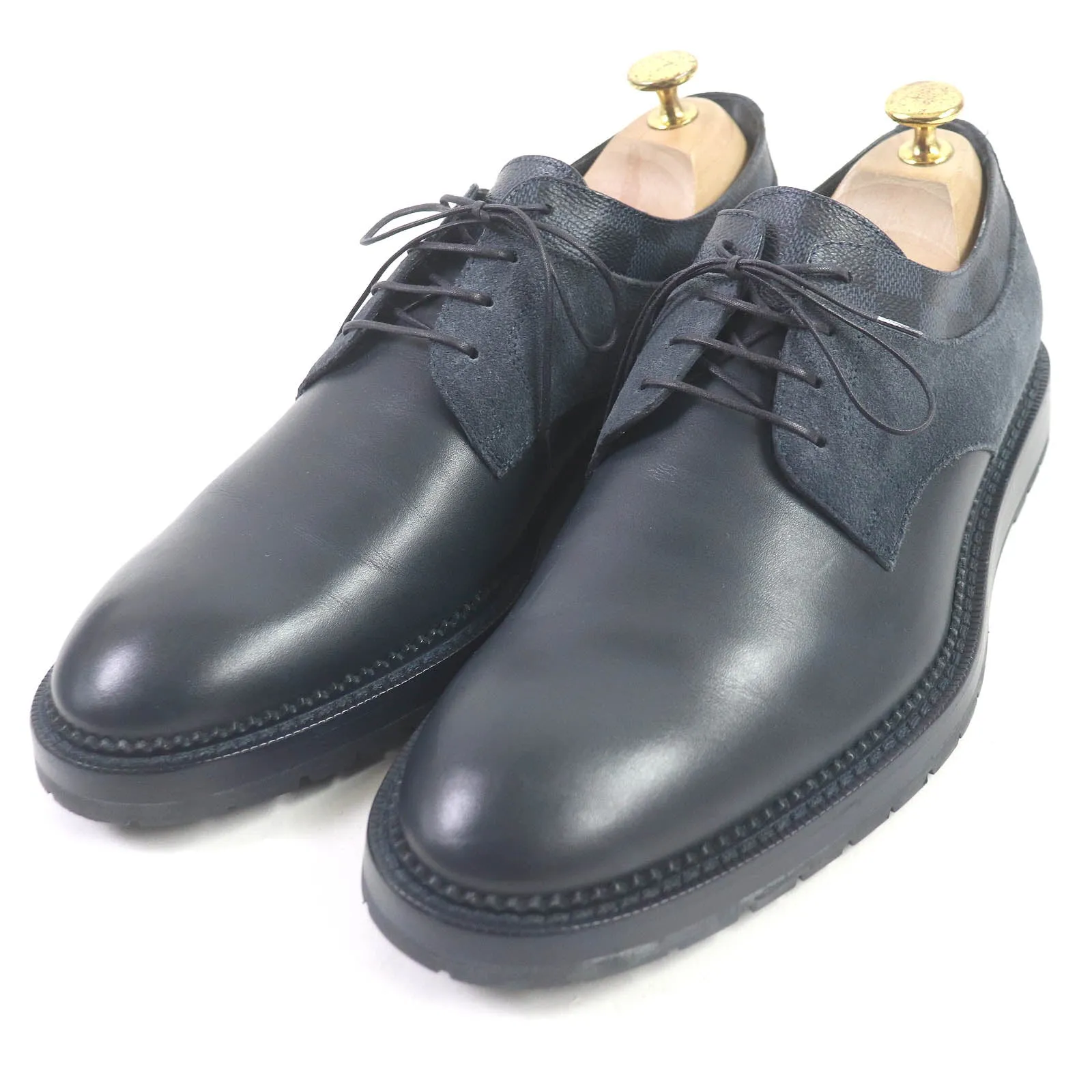 LOUIS VUITTON Dress shoes leather Navy 7