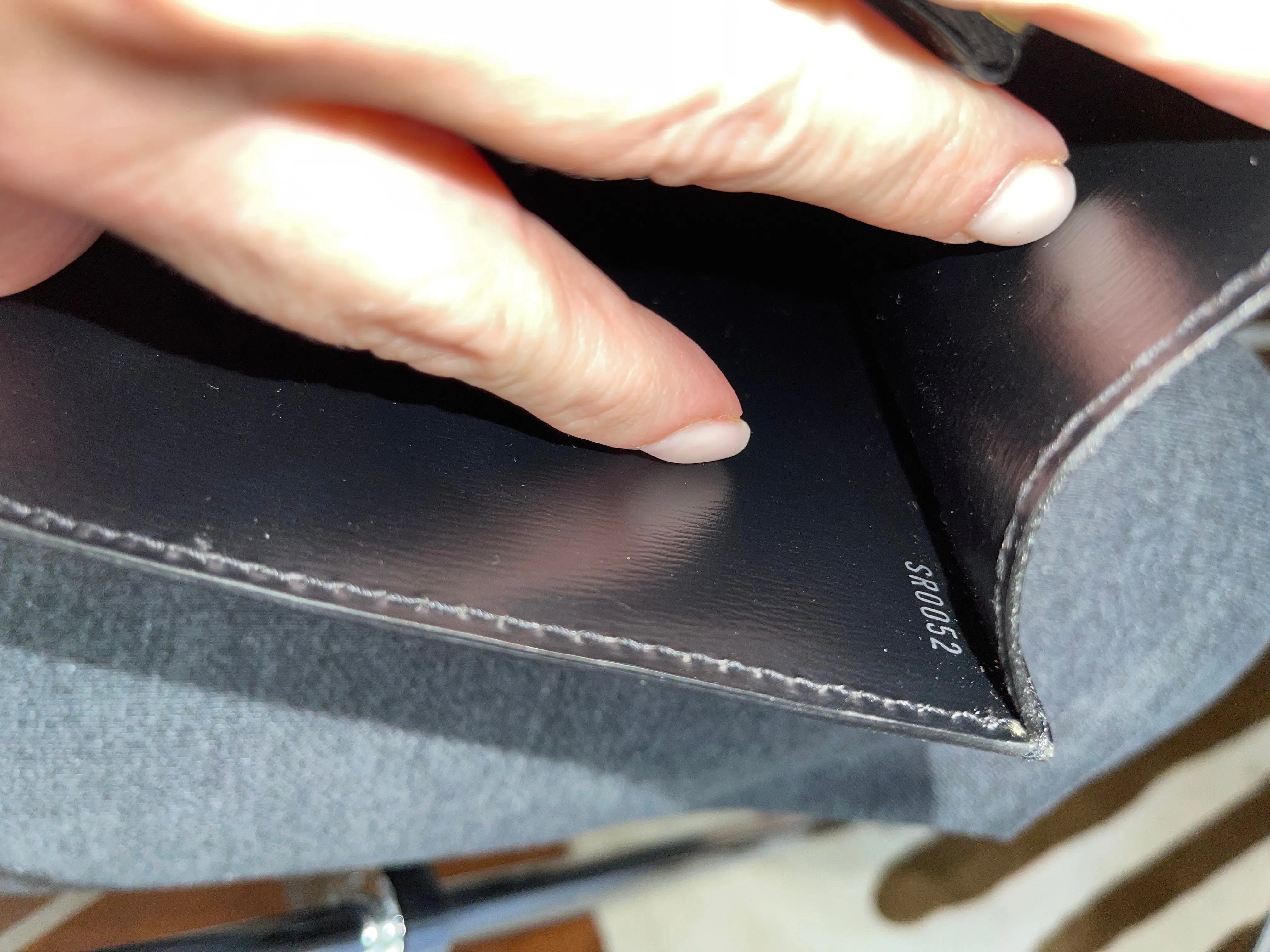 LOUIS VUITTON GRAPHITE BLACK EPI MALESHERBES  BAG