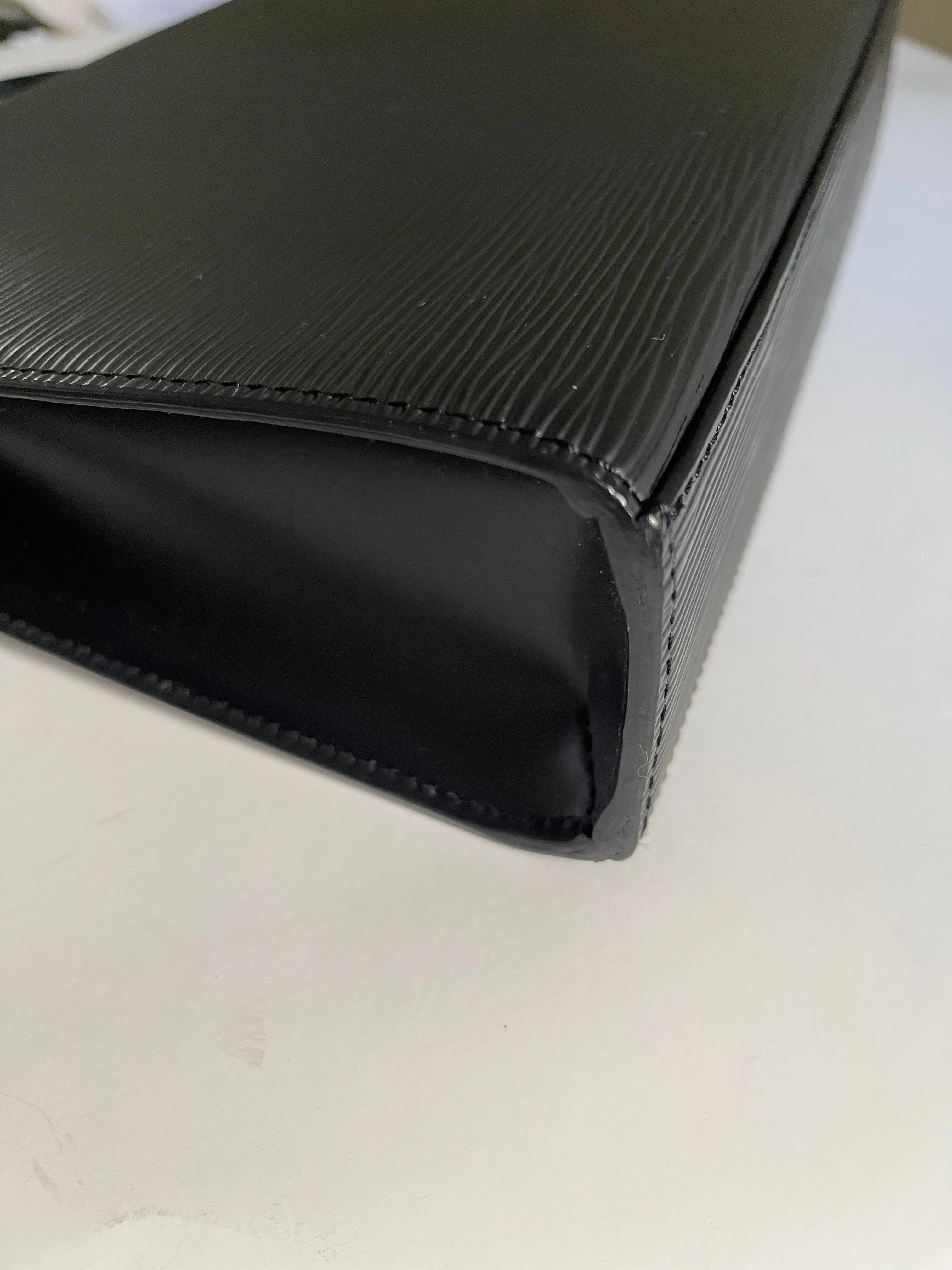 LOUIS VUITTON GRAPHITE BLACK EPI MALESHERBES  BAG