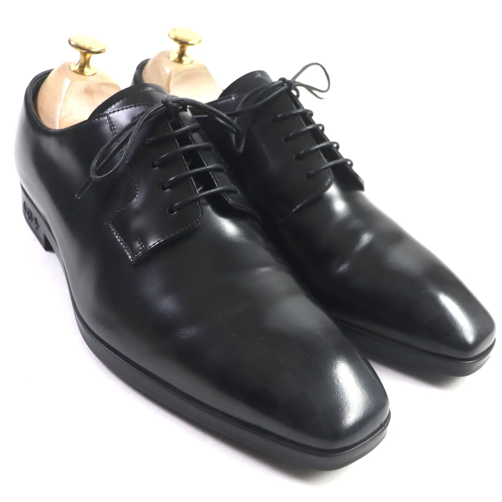 LOUIS VUITTON Leather shoes leather Damier Gradient Mini Star Line Derby 6.5