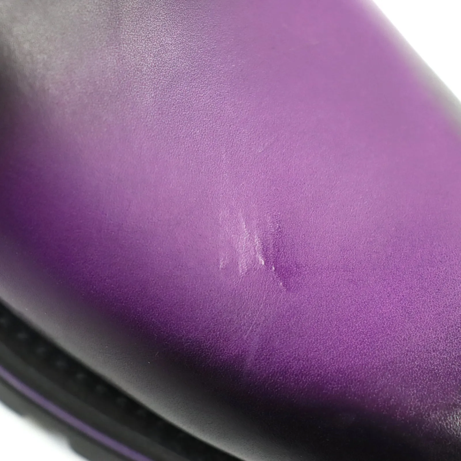 LOUIS VUITTON Leather shoes leather Purple type Goncourt Line 9