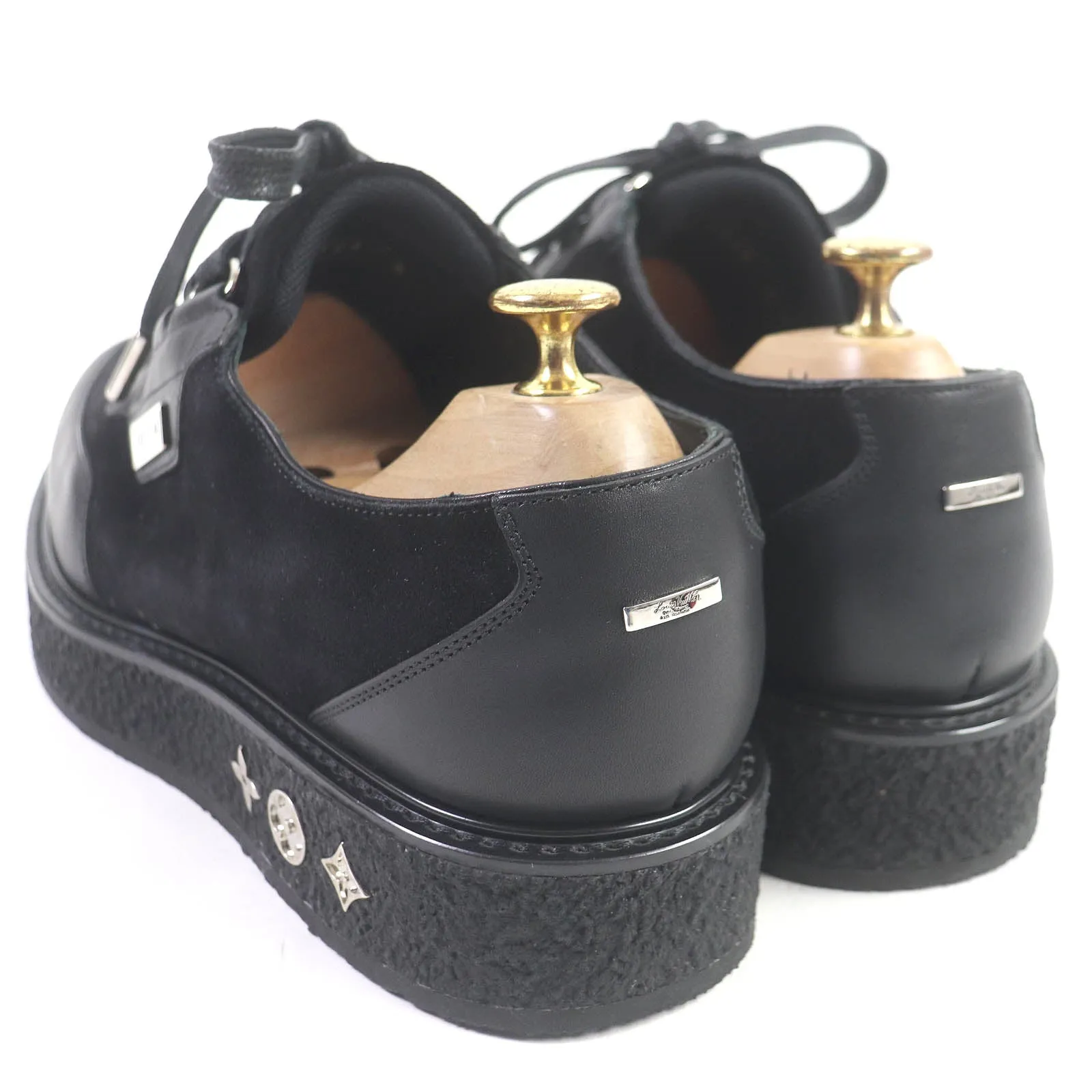 LOUIS VUITTON Leather shoes Main: suede leather, Main: leather black LV Creeper Line mens 6 Used