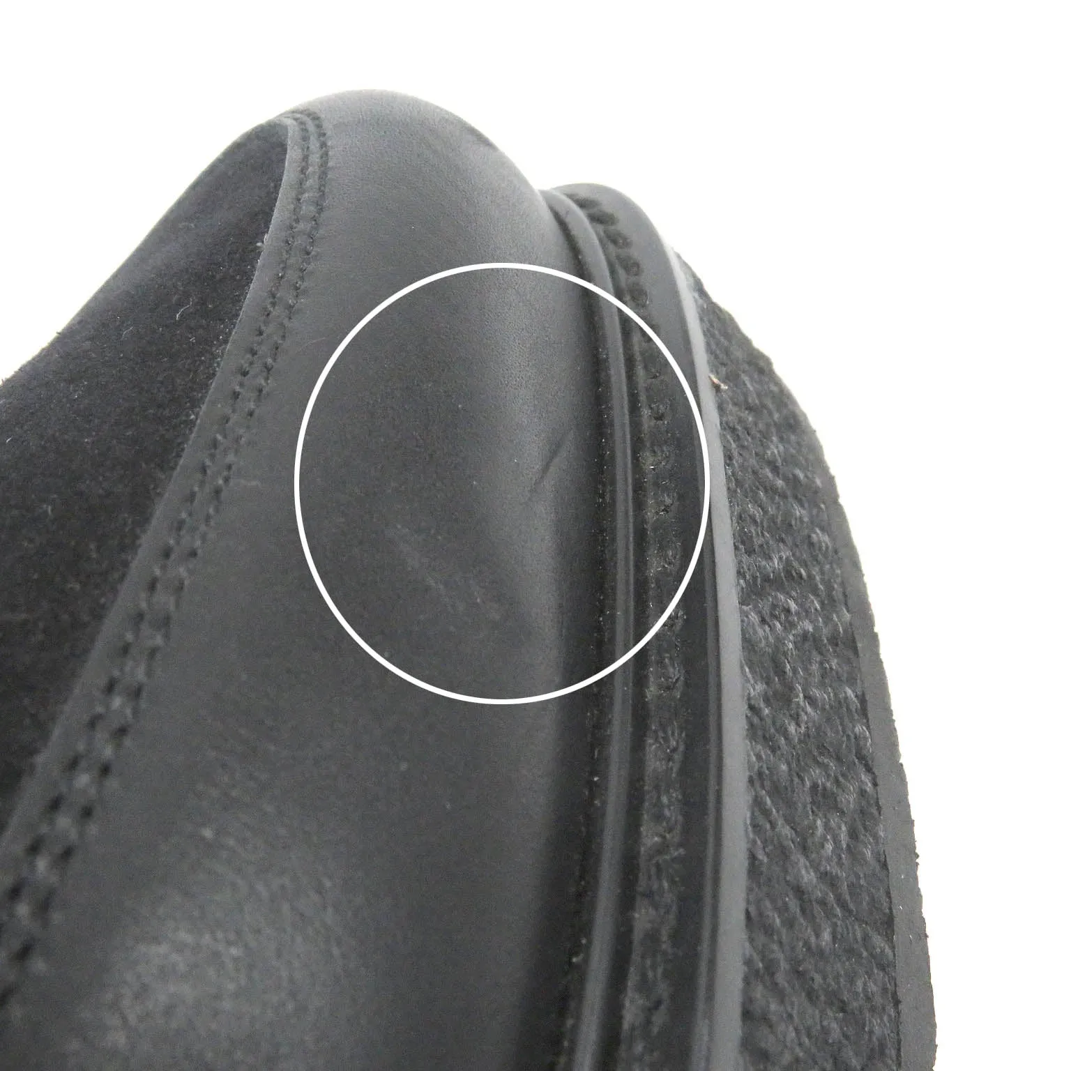 LOUIS VUITTON Leather shoes Main: suede leather, Main: leather black LV Creeper Line mens 6 Used