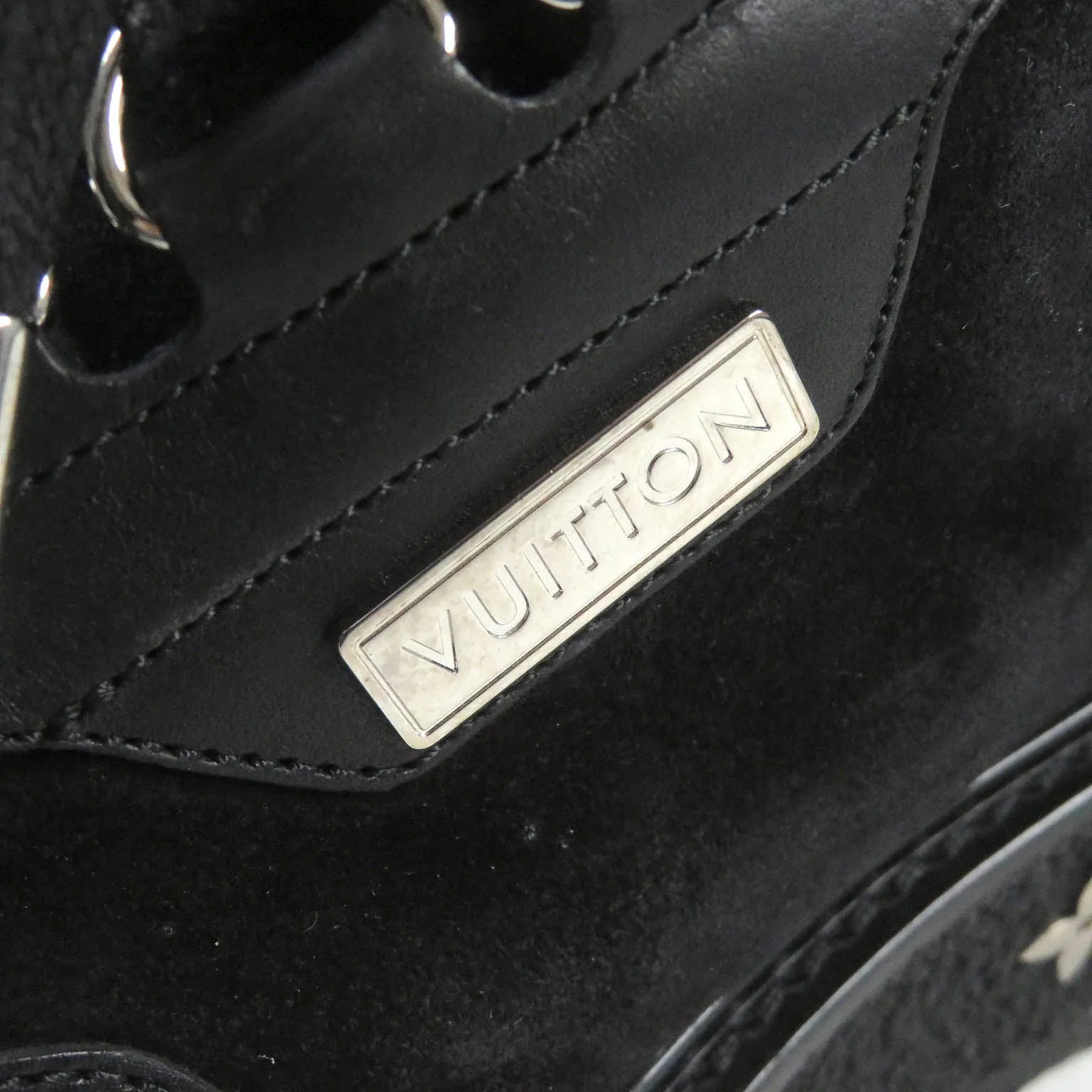 LOUIS VUITTON Leather shoes Main: suede leather, Main: leather black LV Creeper Line mens 6 Used