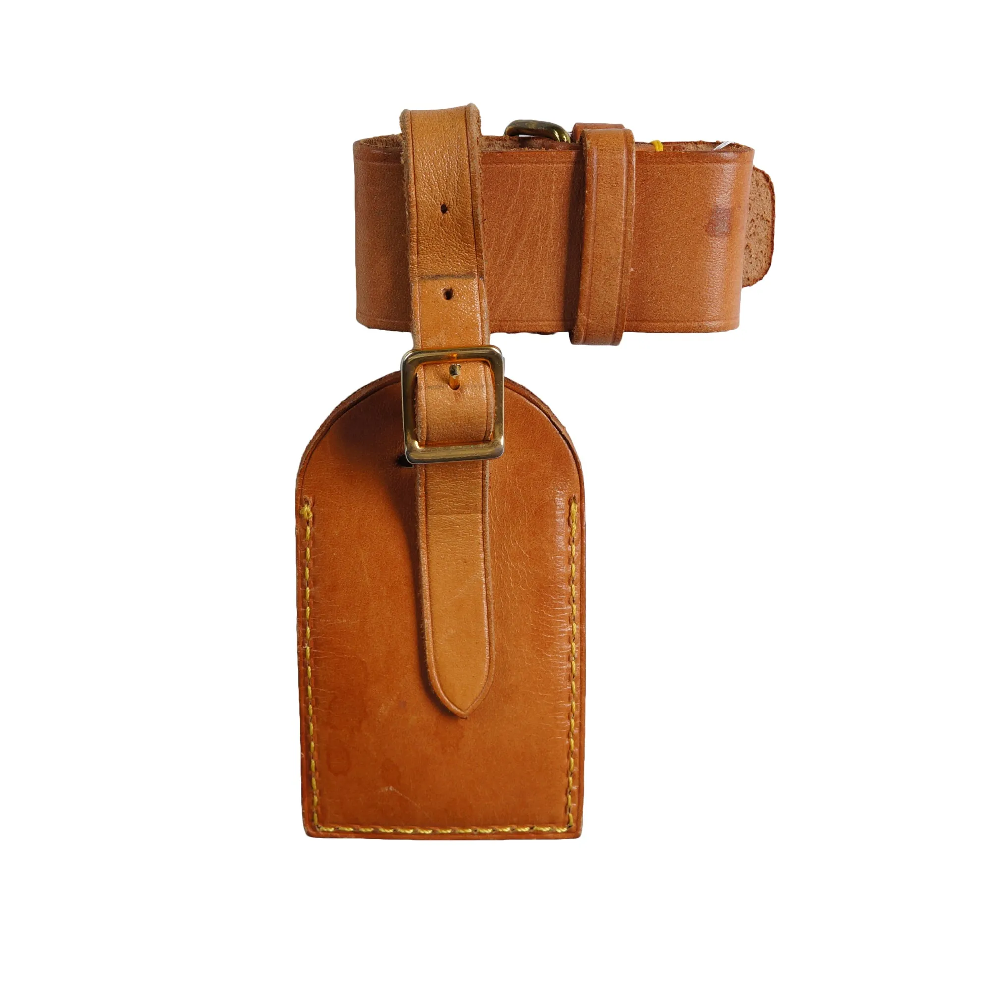 LOUIS VUITTON LUGGAGE TAG WITH POIGNET