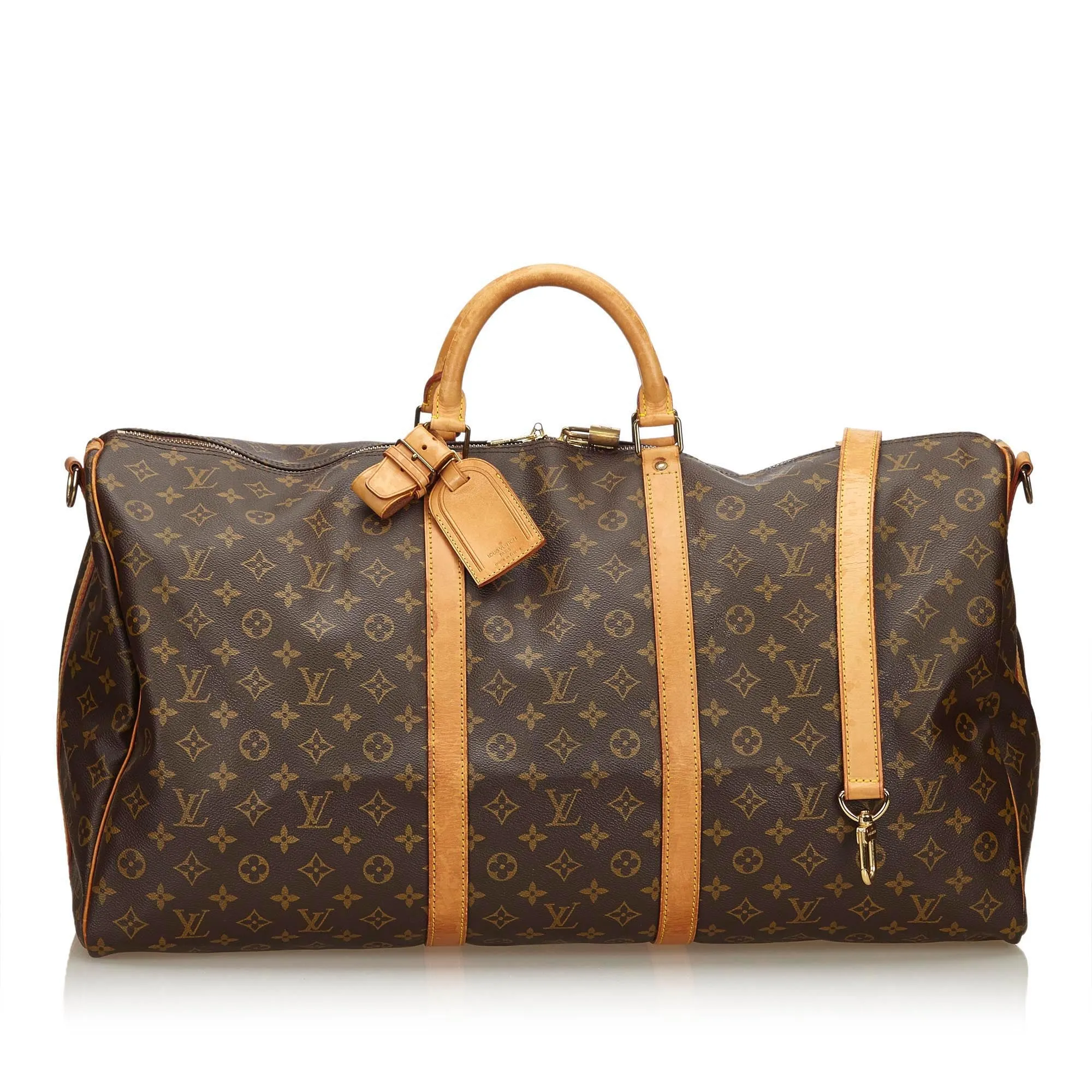LOUIS VUITTON MONOGRAM KEEPALL BANDOULIERE 60 TRAVEL WEEKENDER  BAG