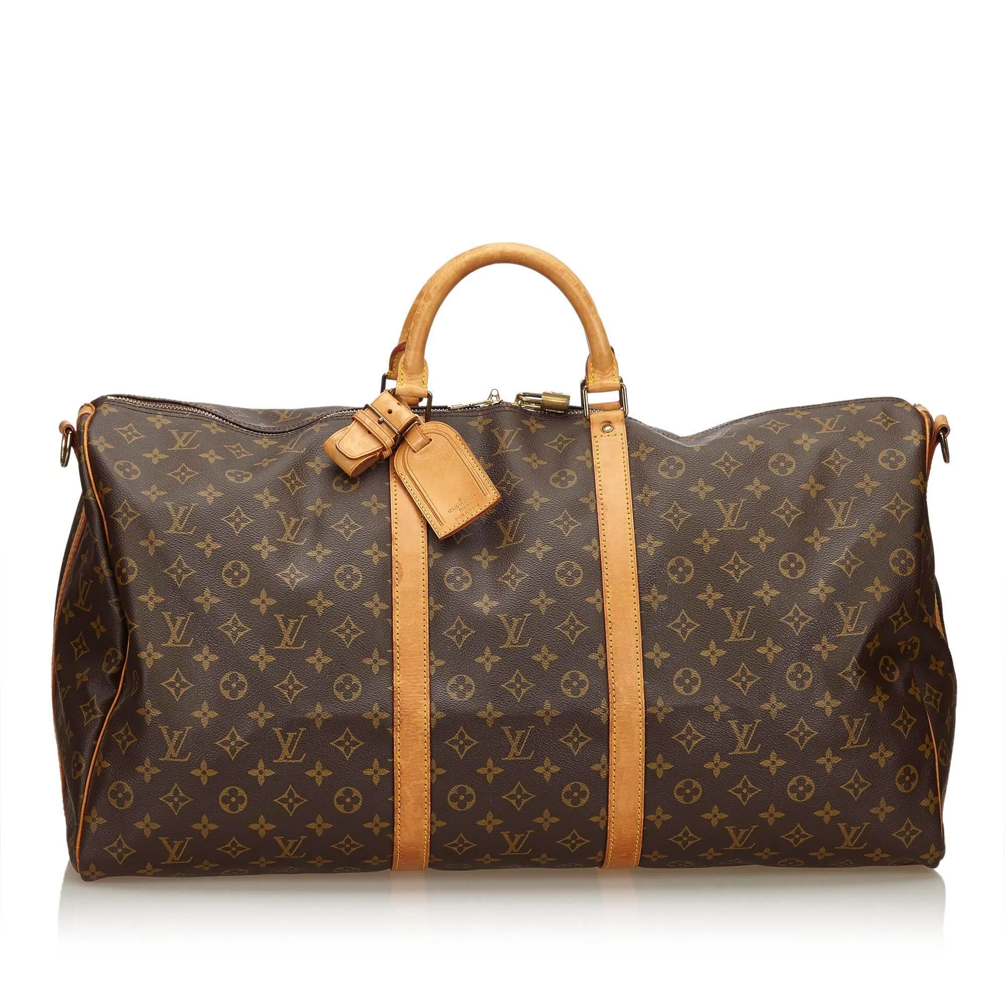 LOUIS VUITTON MONOGRAM KEEPALL BANDOULIERE 60 TRAVEL WEEKENDER  BAG