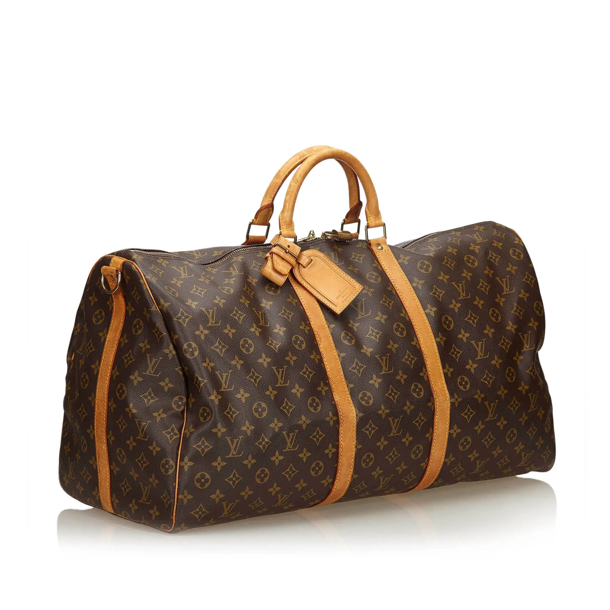 LOUIS VUITTON MONOGRAM KEEPALL BANDOULIERE 60 TRAVEL WEEKENDER  BAG