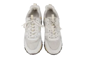 LOUIS VUITTON RUN AWAY SNEAKERS WHITE LEATHER AND MESH SIZE 37