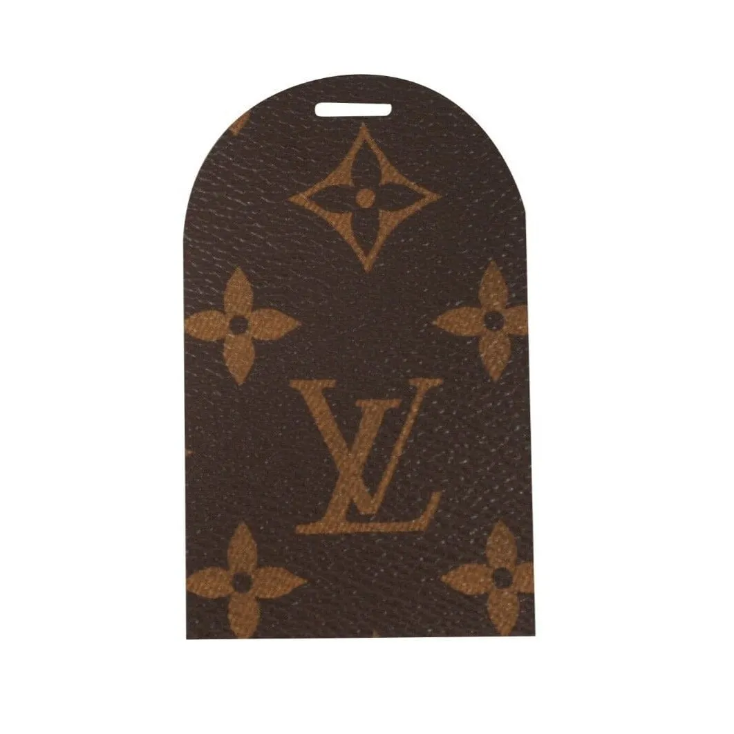 Nike Air Force 1 Brown Monogram Leather Shoe Luggage Tag Air Logo