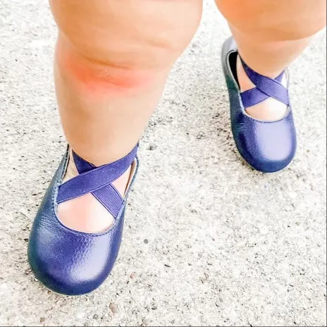 Nothing But Navy Ballet Flats