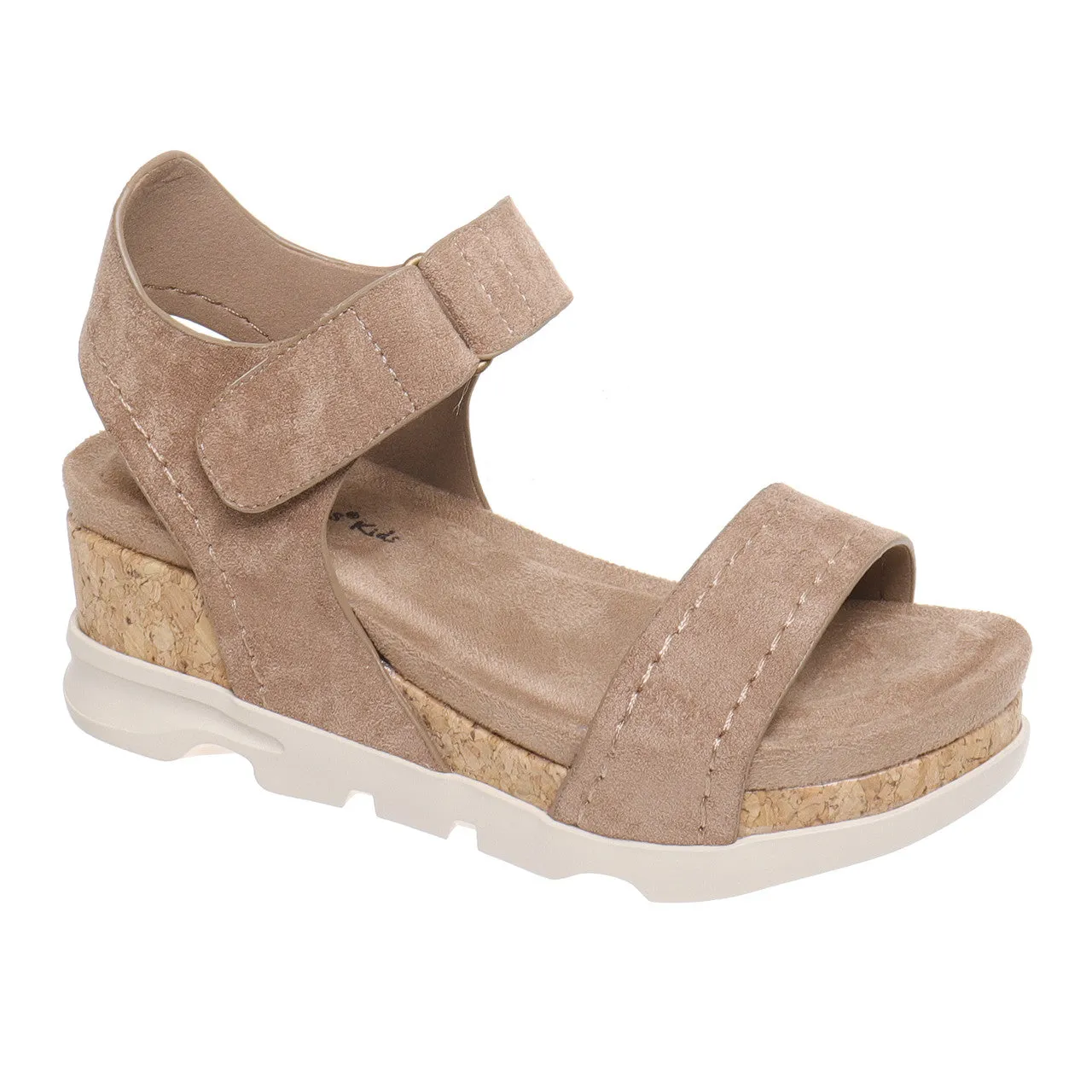Pierre Dumas Kid's Hit-3 Wedge Sandal - Taupe 42668-434