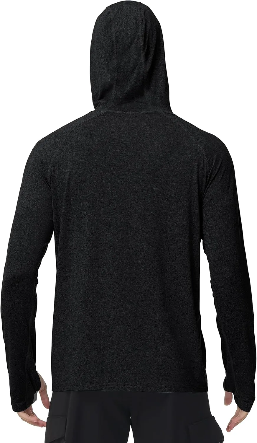 Roadbox Mens UPF 50  Fishing Shirts, Long Sleeve UV Sun Hoodie, Hiking Running Swim Athletic Workout Shirt
