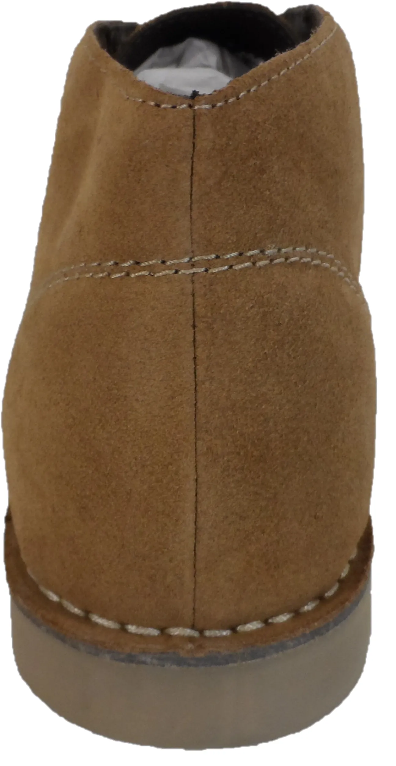 Roamers Mens Real Suede Sand Retro 2 Eyelet Sharptoe Desert boots