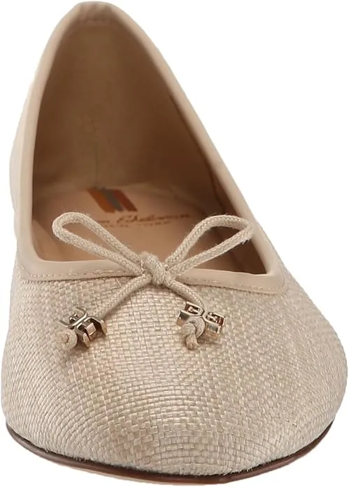 Sam Edelman Felicia Light Natural Slip On Rounded Toe Flexible Wide Ballet Flats