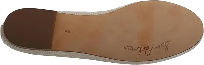 Sam Edelman Felicia Light Natural Slip On Rounded Toe Flexible Wide Ballet Flats