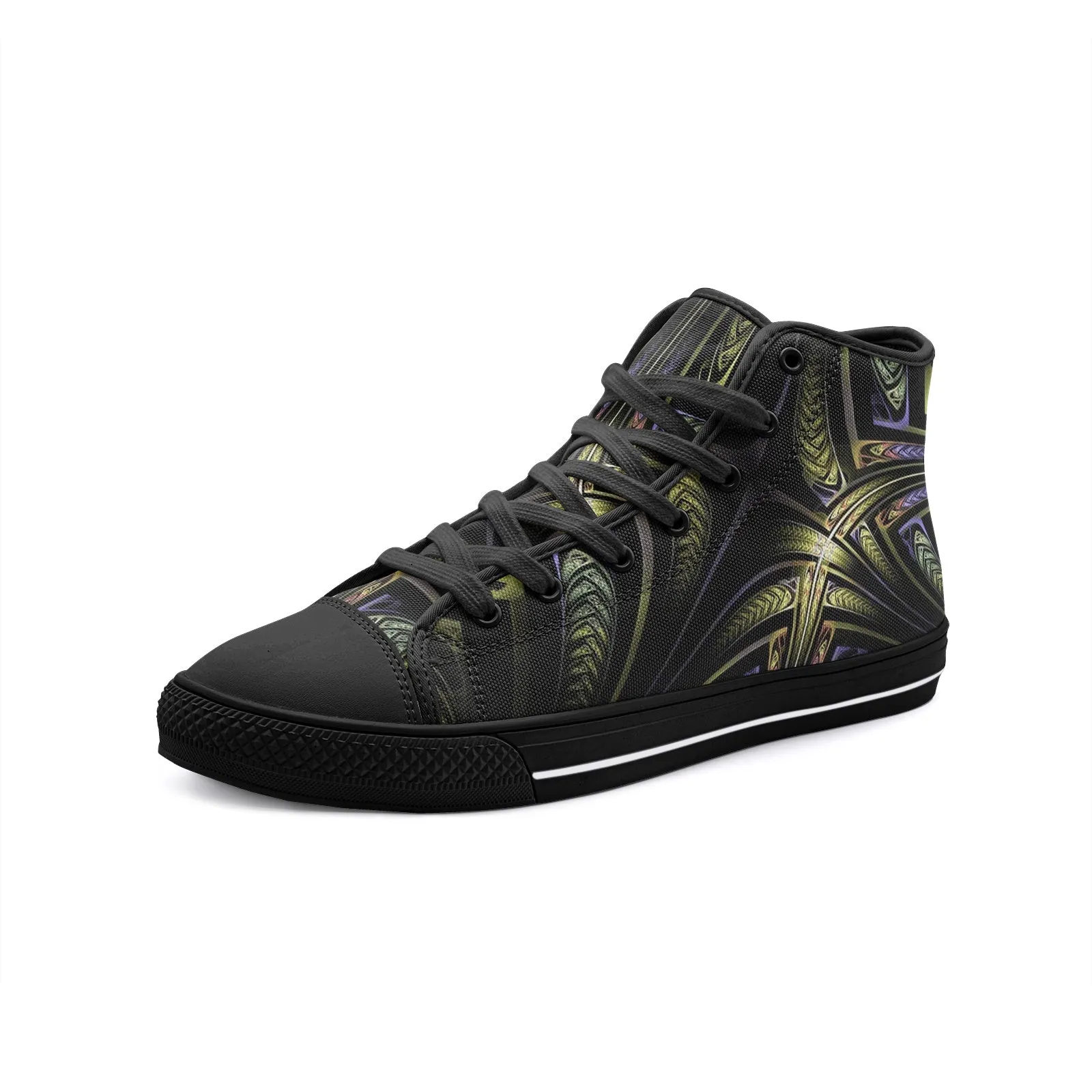 Space Stars Unisex High Top Canvas Shoes