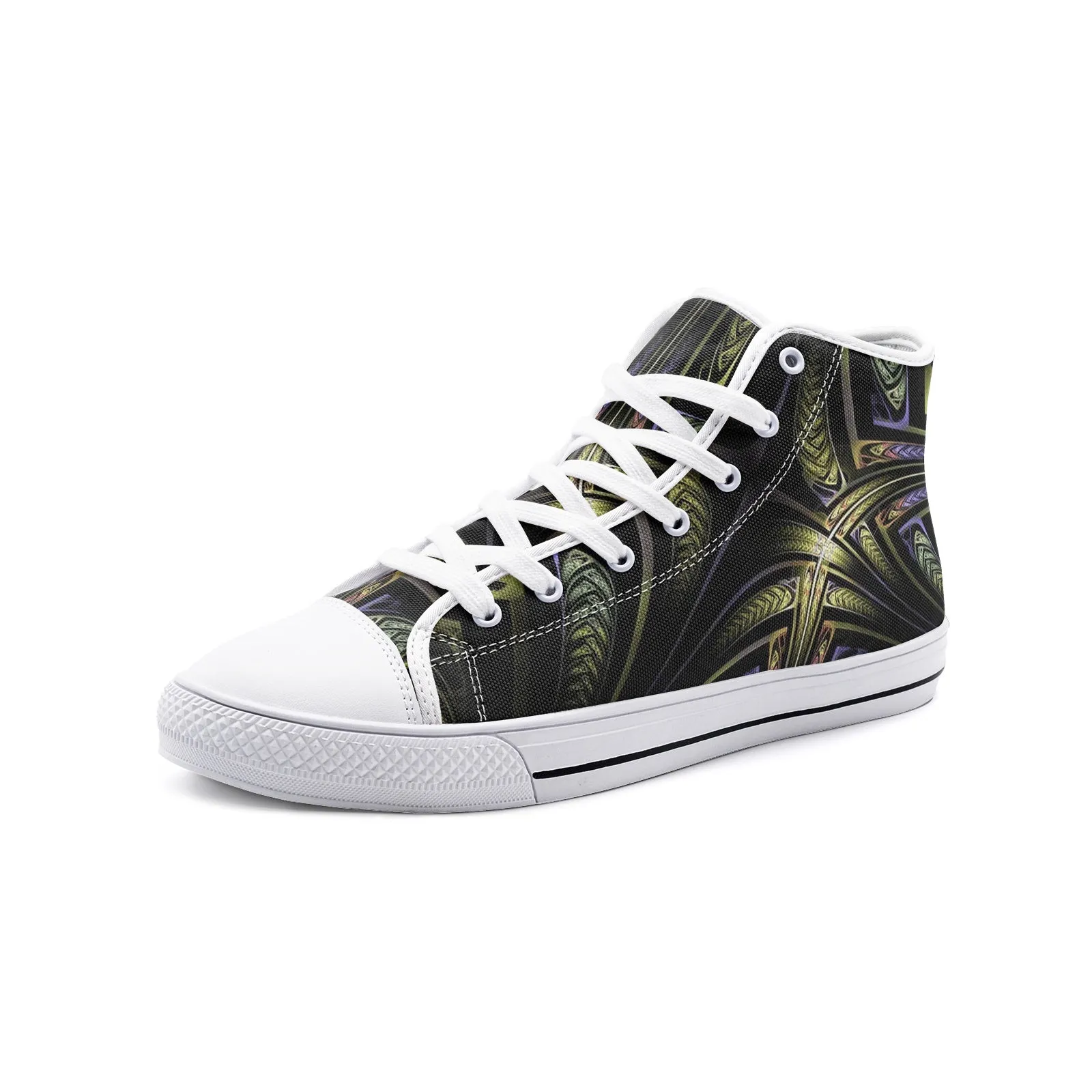 Space Stars Unisex High Top Canvas Shoes