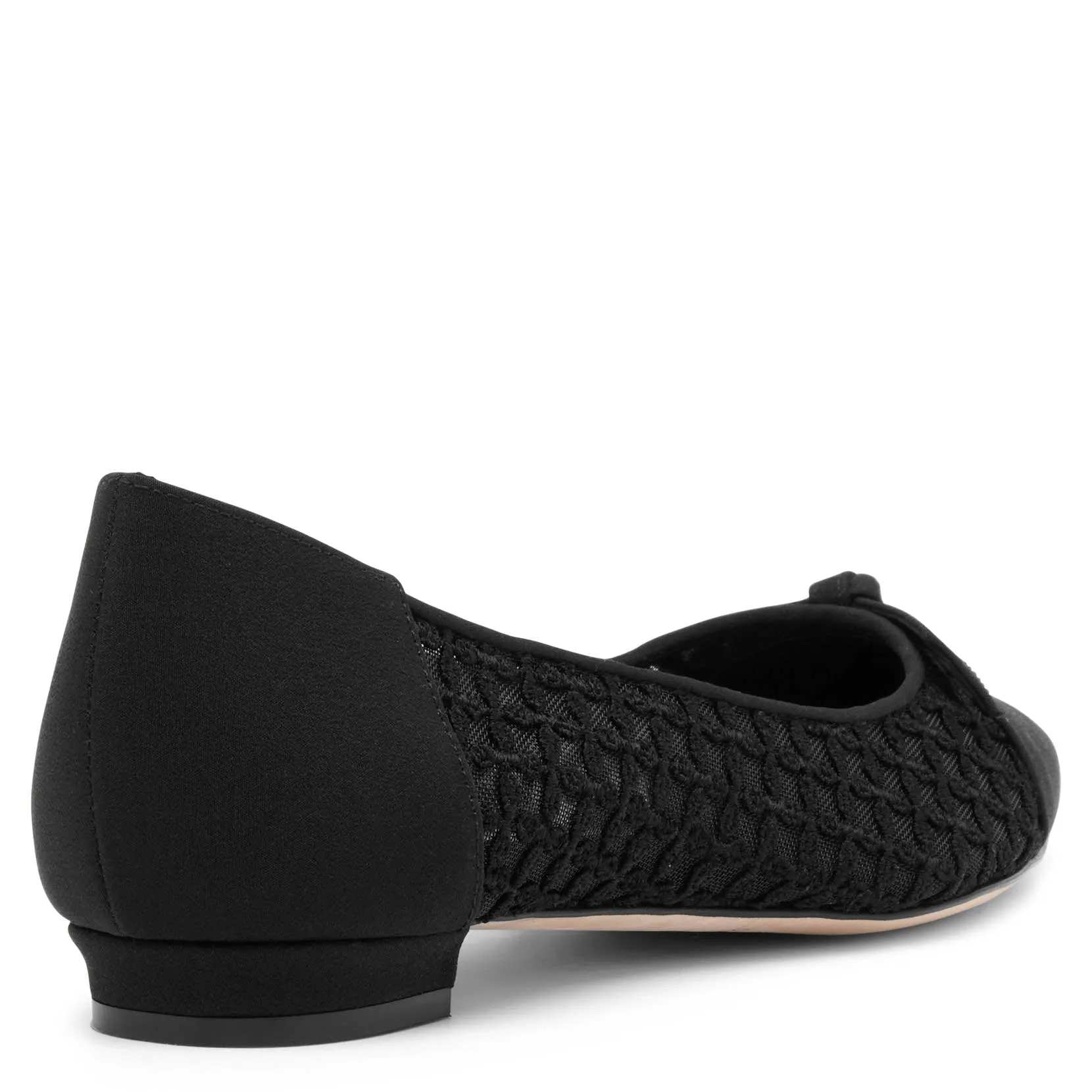 Tiakala black mesh ballet flats