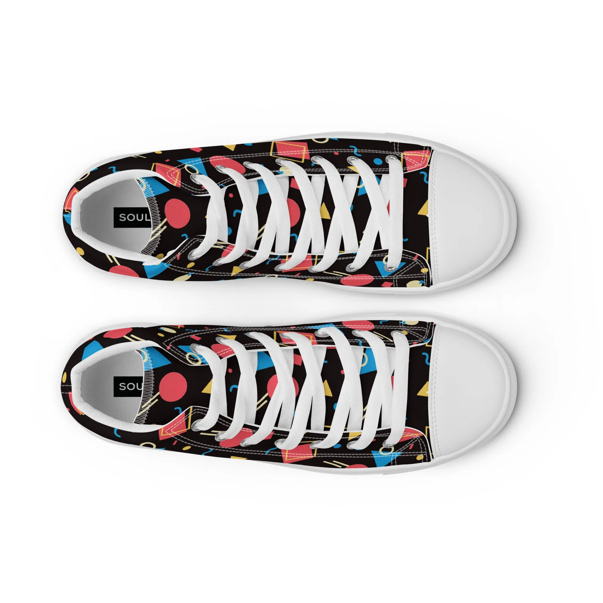 WATERMELON SUMMER Men’s High Top Canvas Shoes