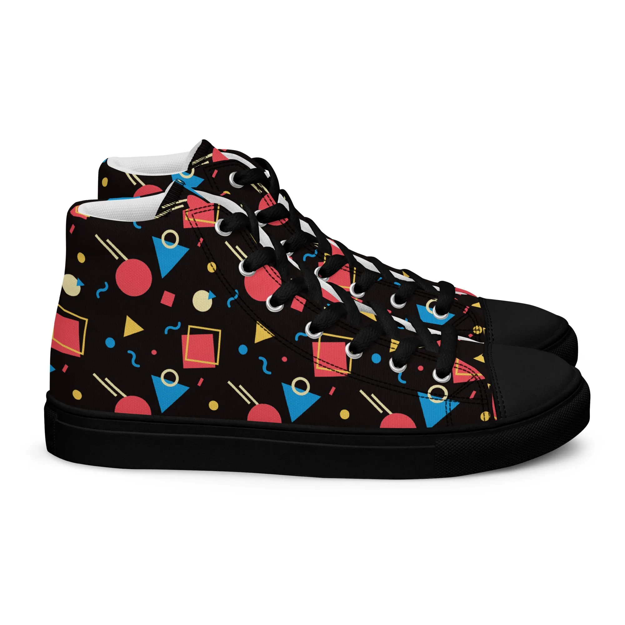 WATERMELON SUMMER Men’s High Top Canvas Shoes