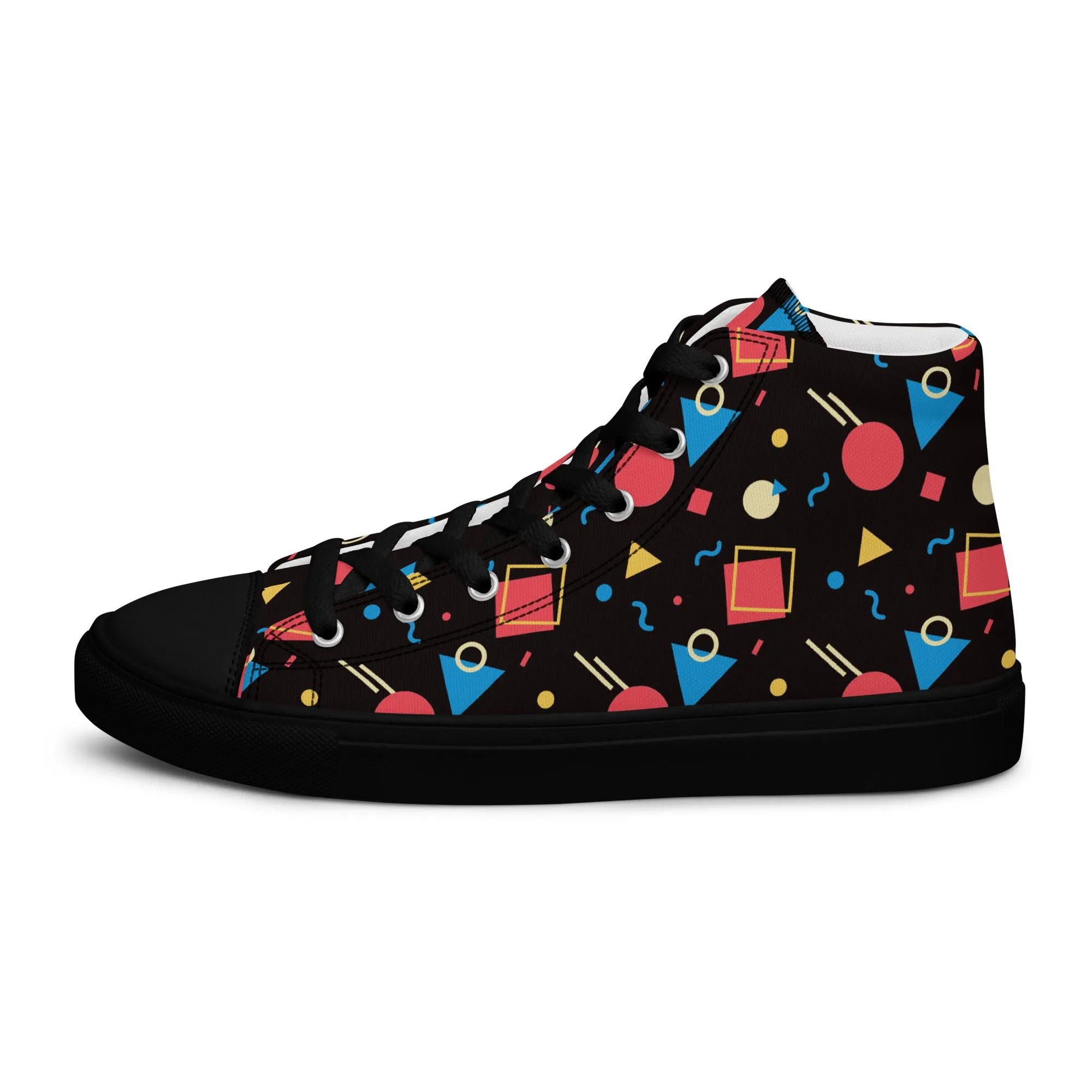 WATERMELON SUMMER Men’s High Top Canvas Shoes