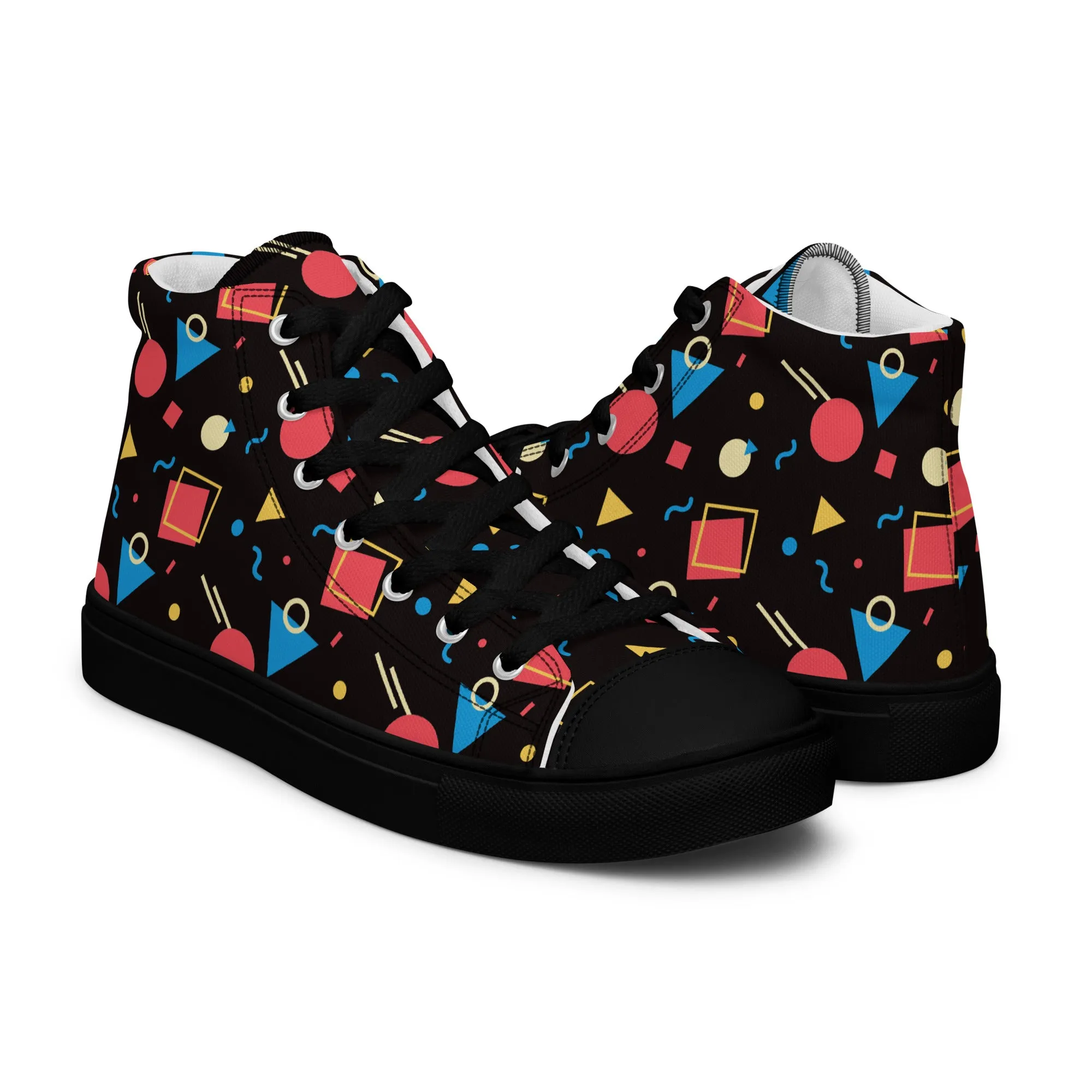WATERMELON SUMMER Men’s High Top Canvas Shoes