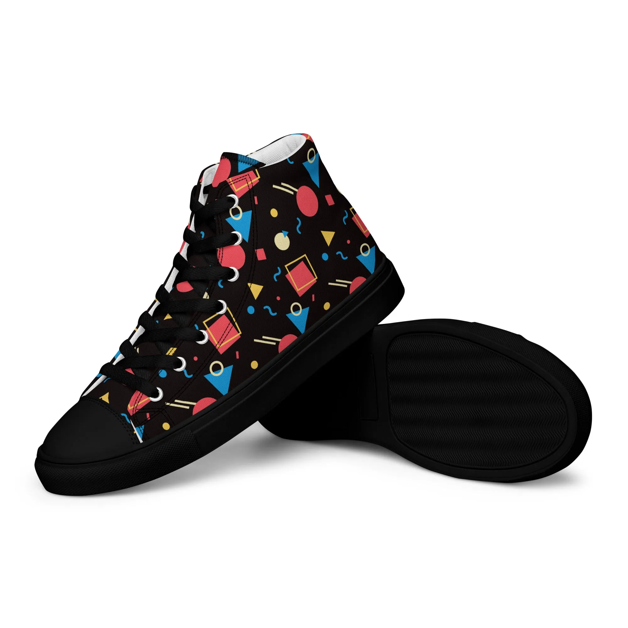 WATERMELON SUMMER Men’s High Top Canvas Shoes