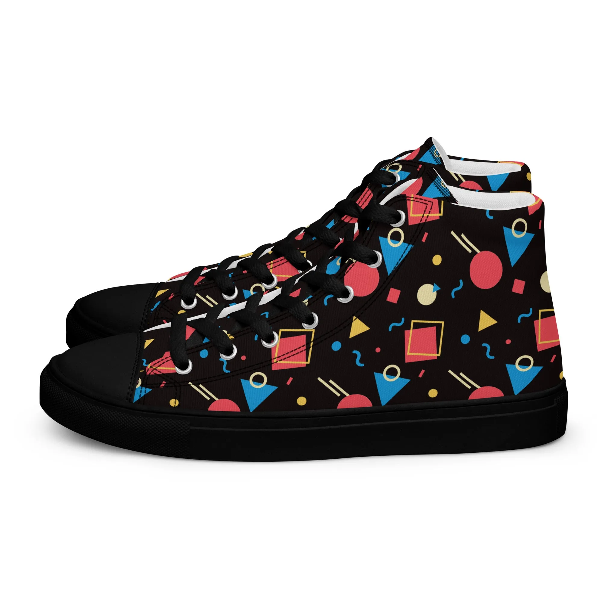 WATERMELON SUMMER Men’s High Top Canvas Shoes