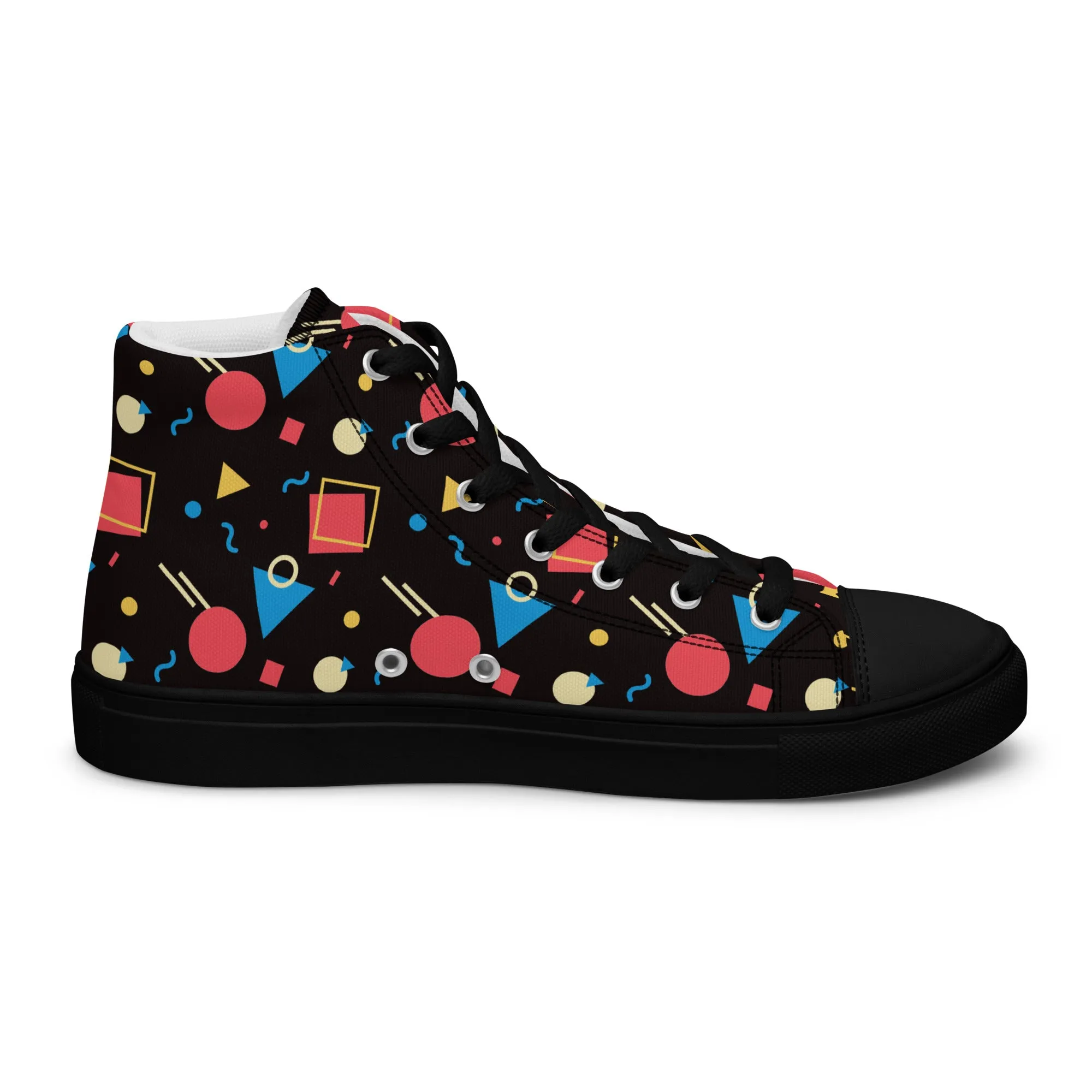 WATERMELON SUMMER Men’s High Top Canvas Shoes