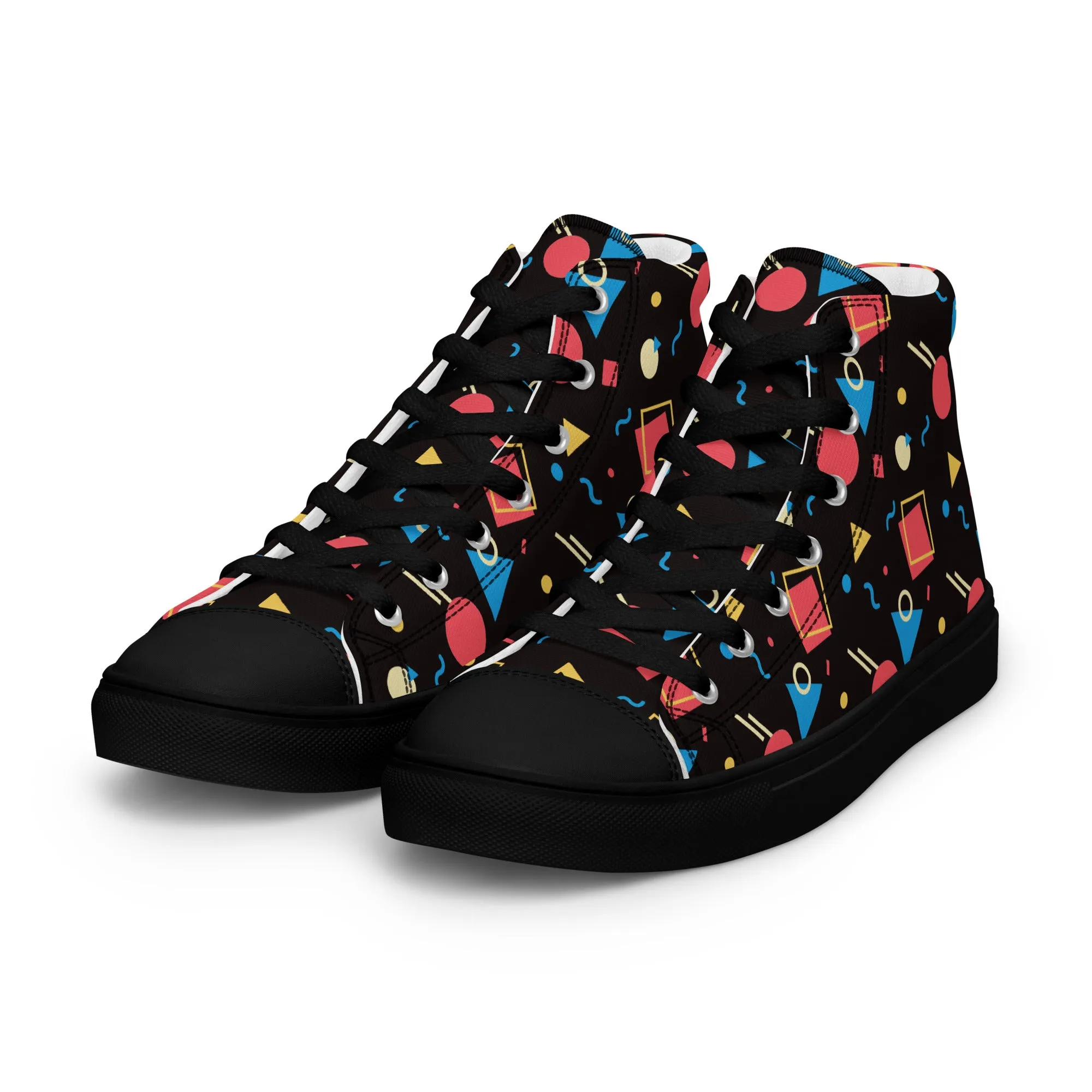 WATERMELON SUMMER Men’s High Top Canvas Shoes