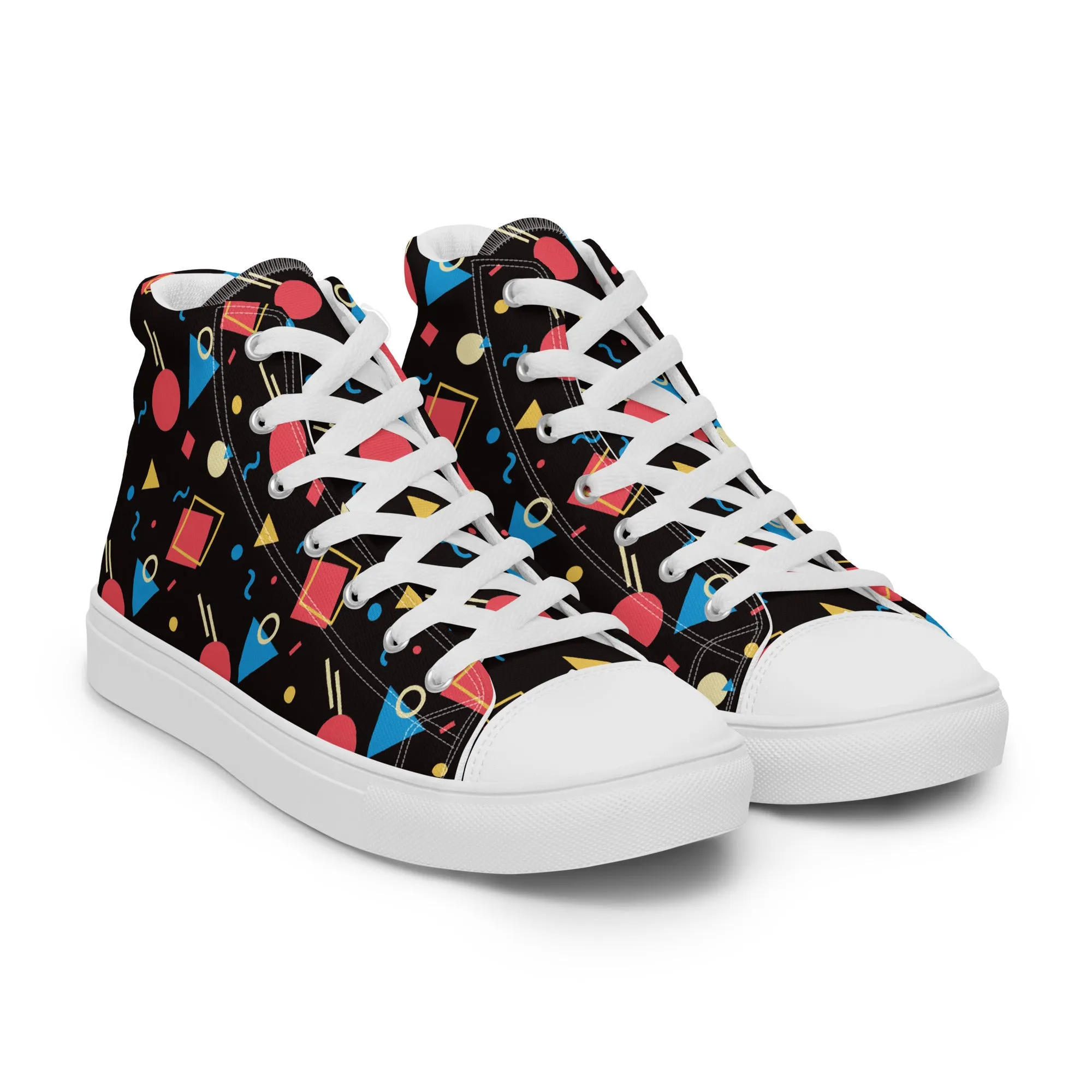 WATERMELON SUMMER Men’s High Top Canvas Shoes