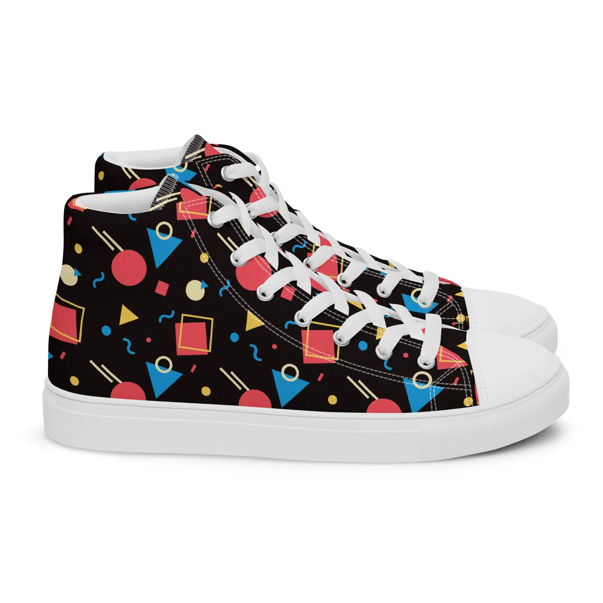 WATERMELON SUMMER Men’s High Top Canvas Shoes