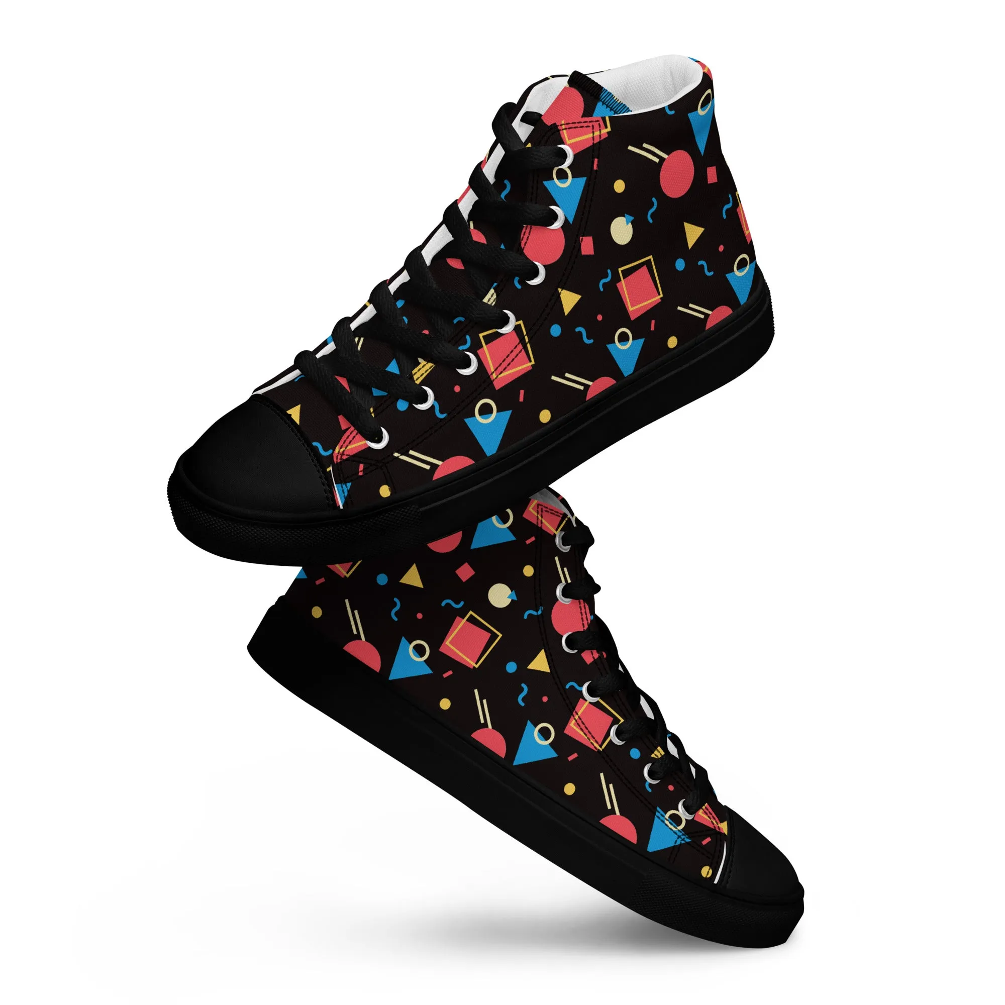 WATERMELON SUMMER Men’s High Top Canvas Shoes