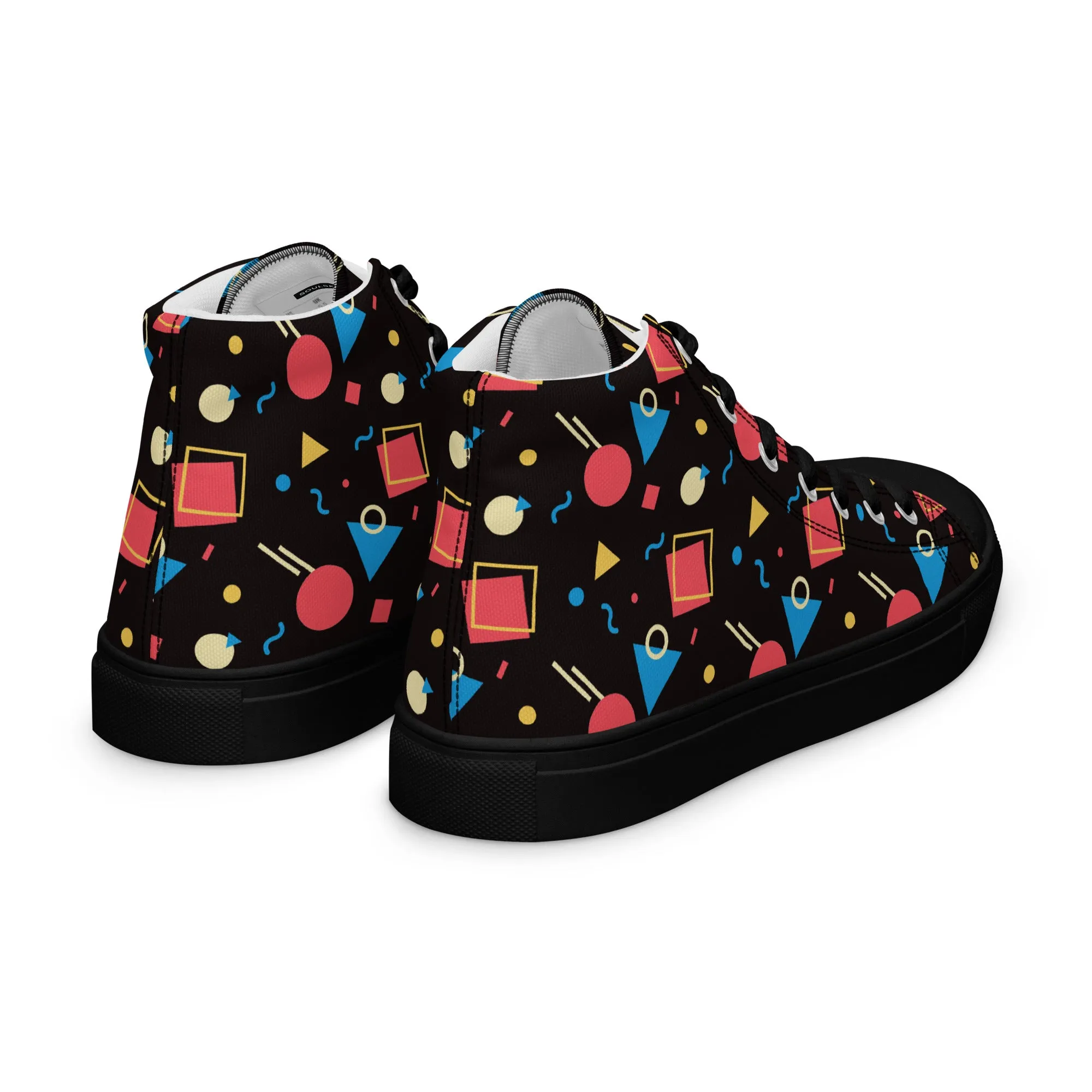 WATERMELON SUMMER Men’s High Top Canvas Shoes